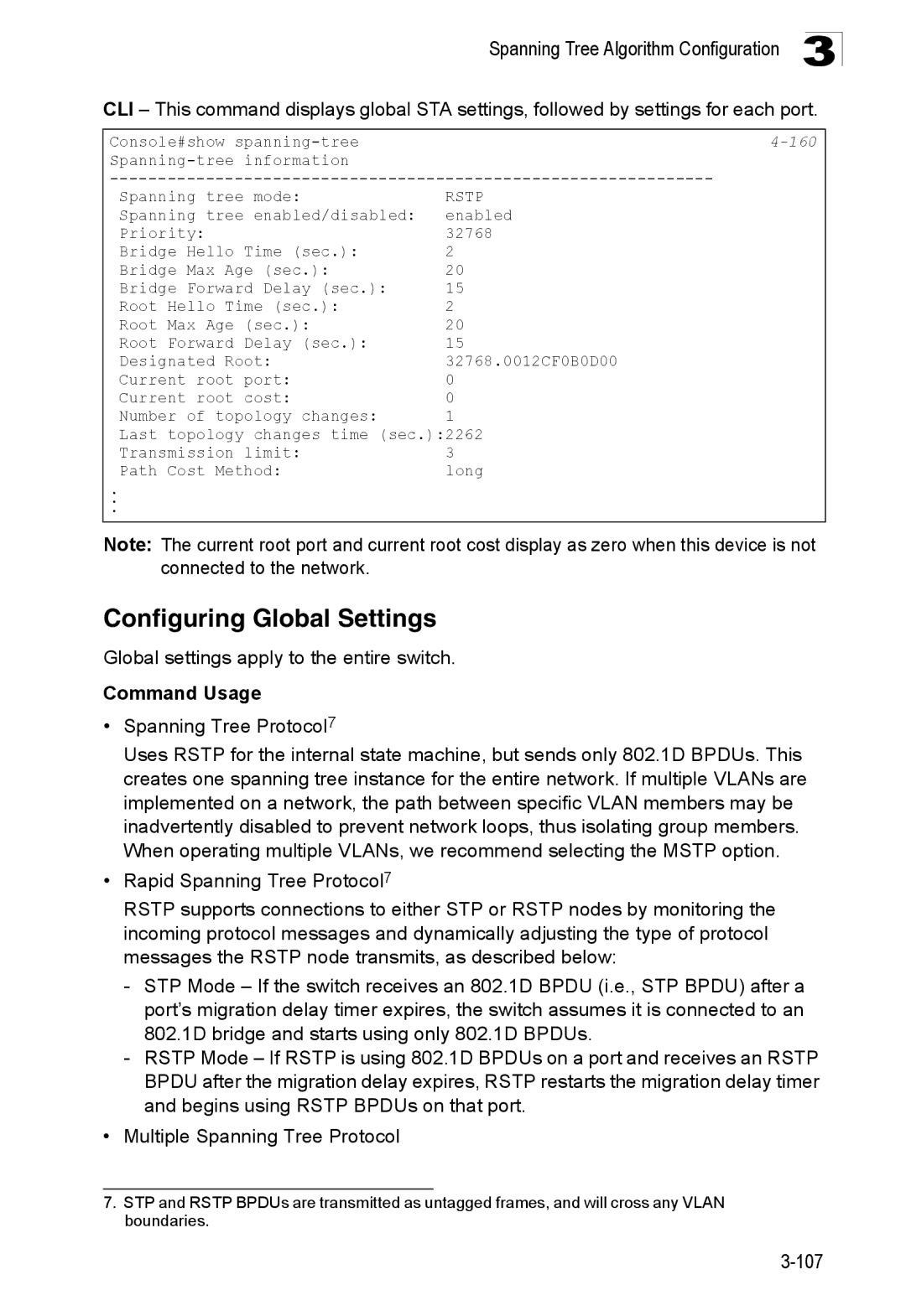 SMC Networks SMC8150L2 manual Configuring Global Settings, Global settings apply to the entire switch 