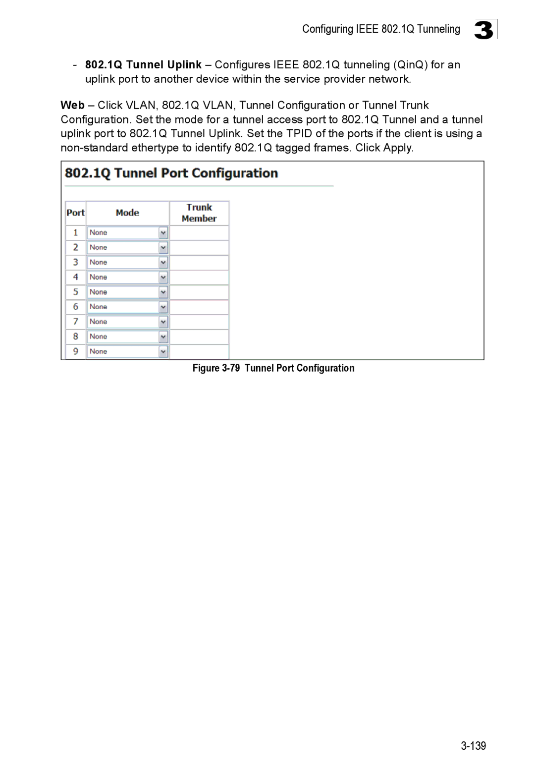 SMC Networks SMC8150L2 manual Tunnel Port Configuration 