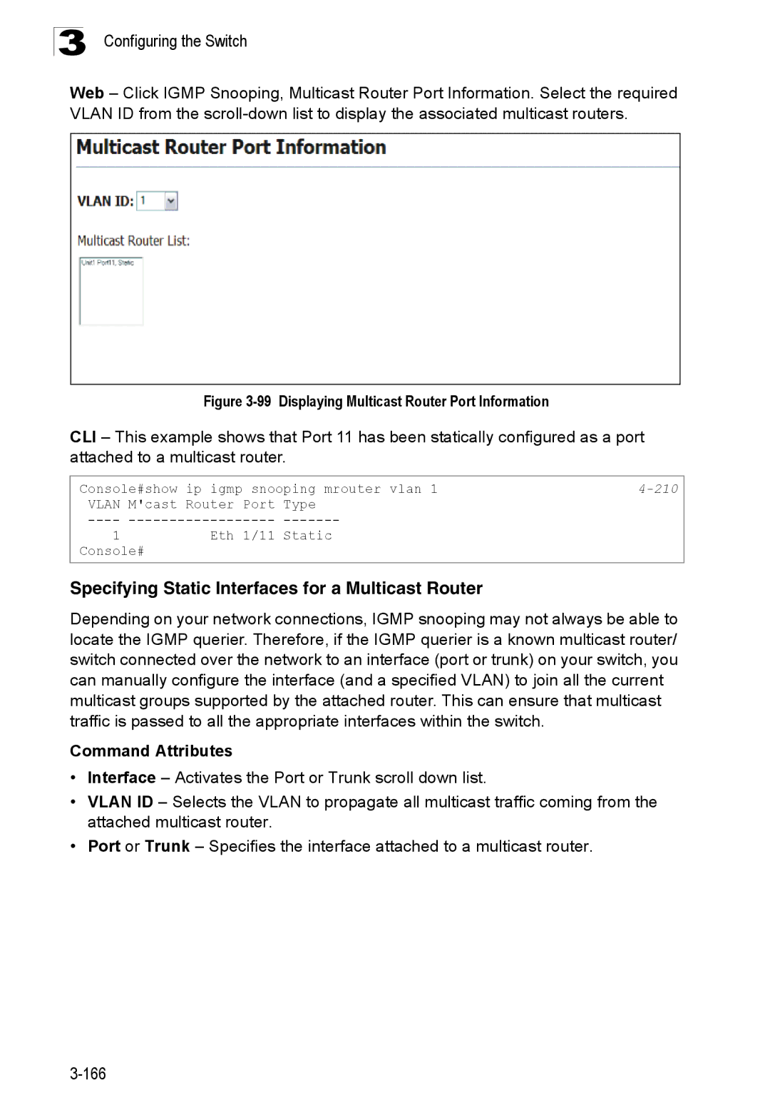 SMC Networks SMC8150L2 Specifying Static Interfaces for a Multicast Router, Displaying Multicast Router Port Information 