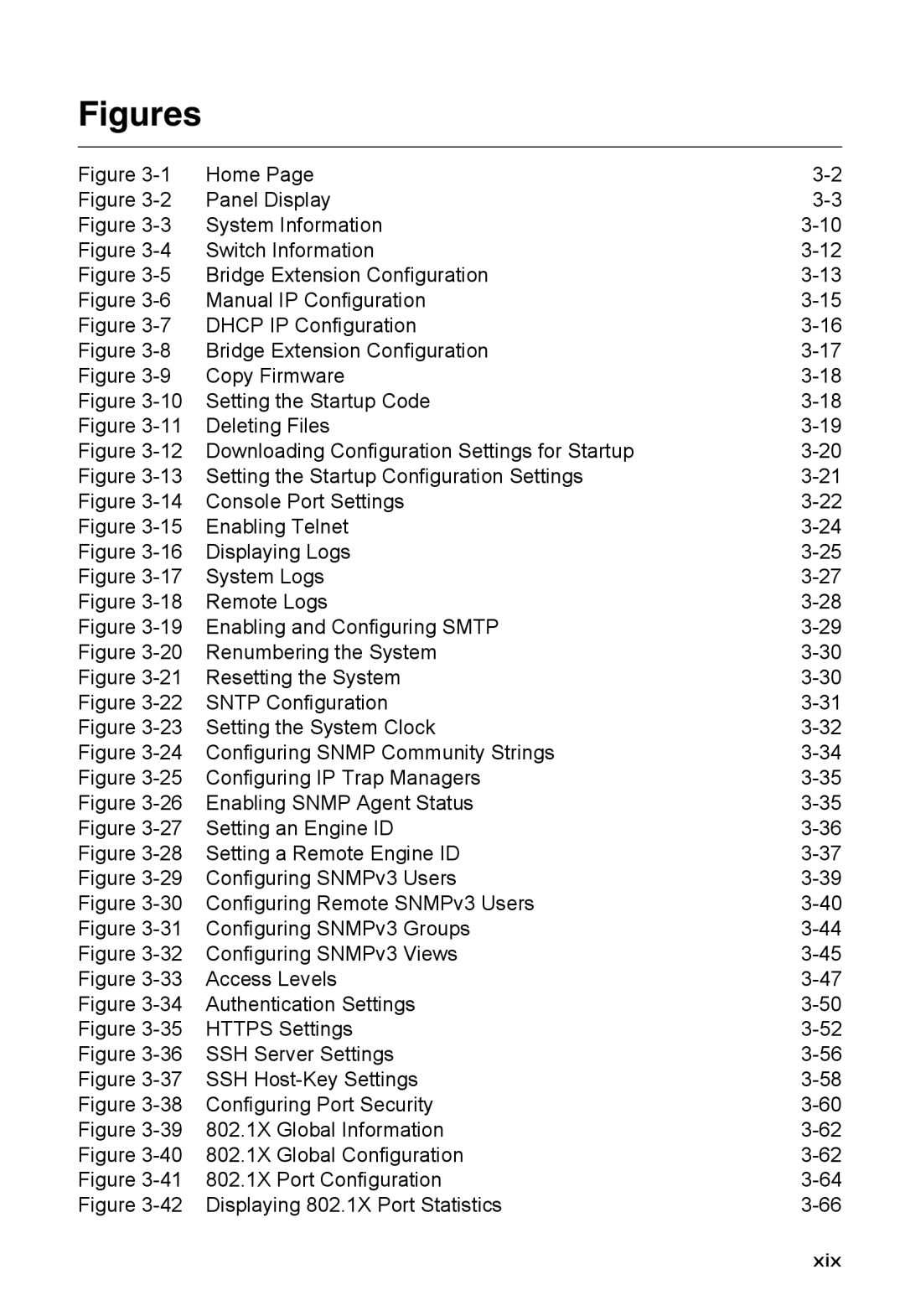 SMC Networks SMC8150L2 manual Figures, Xix 