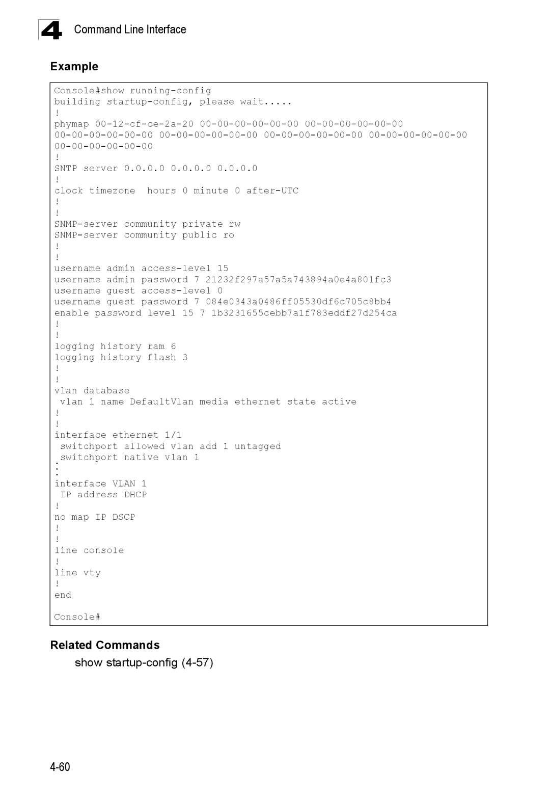 SMC Networks SMC8150L2 manual Show startup-config4-57 