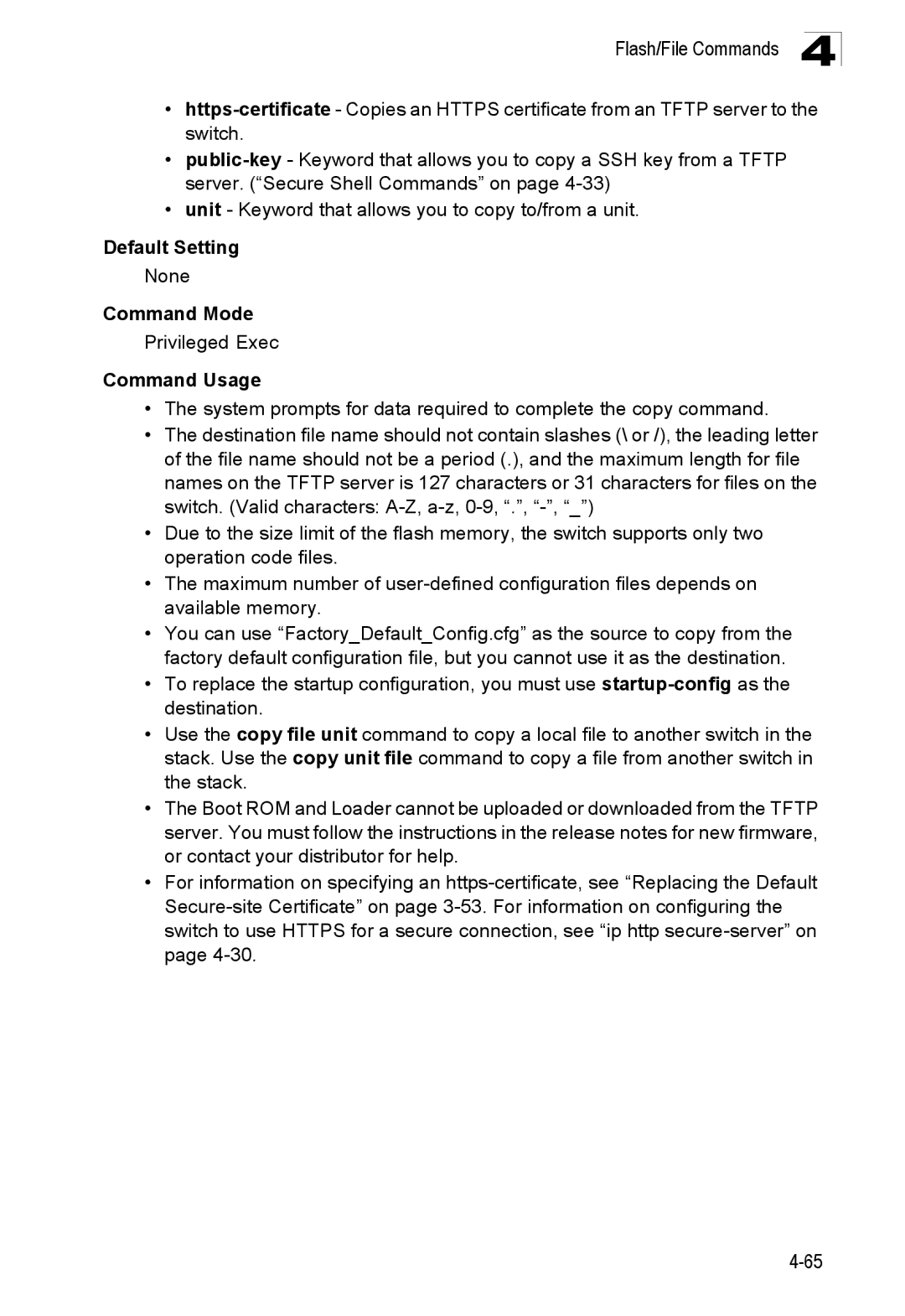 SMC Networks SMC8150L2 manual Flash/File Commands 