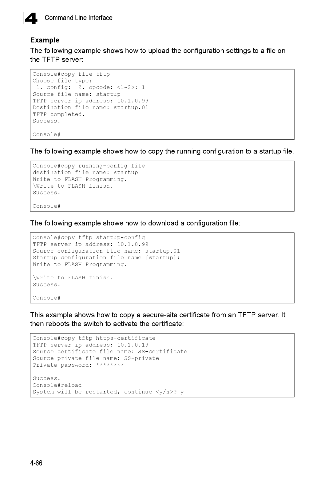 SMC Networks SMC8150L2 manual Following example shows how to download a configuration file 