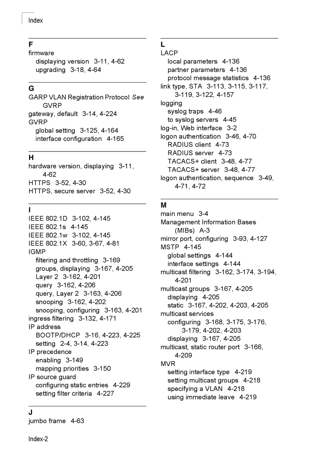 SMC Networks SMC8150L2 manual Index, Gateway, default 3-14,4-224 