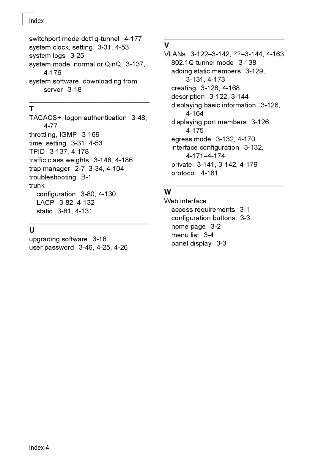 SMC Networks SMC8150L2 manual Index-4 