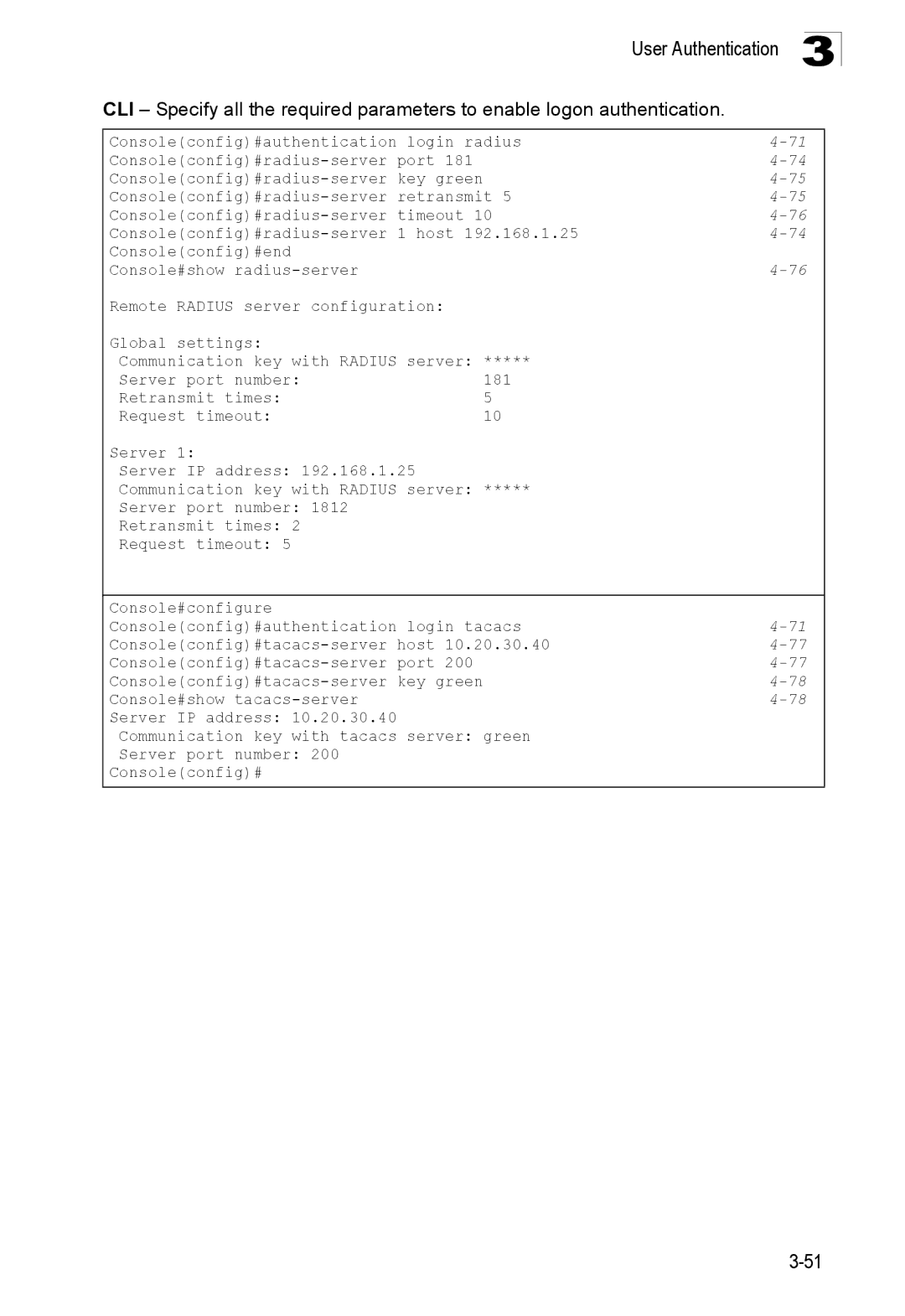 SMC Networks SMC8150L2 manual User Authentication 