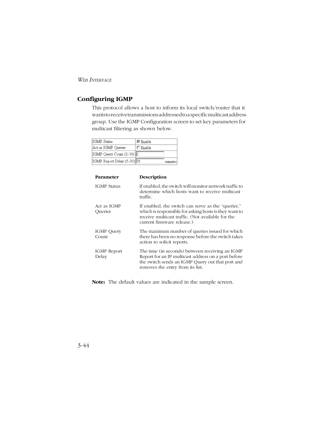 SMC Networks SMC8606T manual Configuring Igmp 