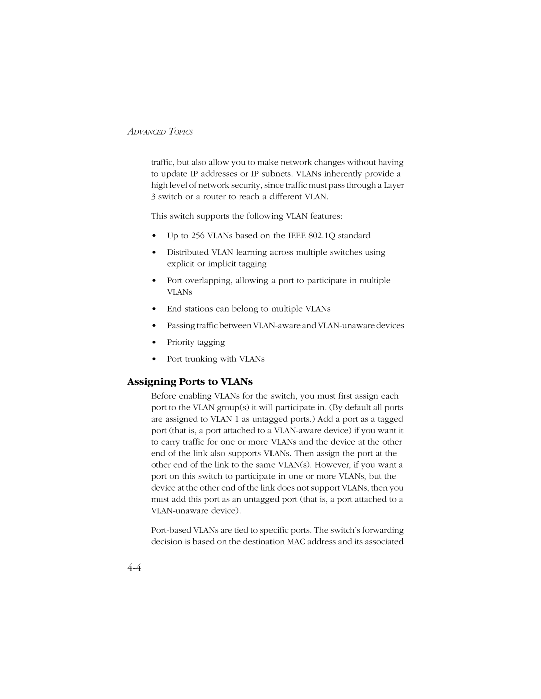 SMC Networks SMC8606T manual Assigning Ports to VLANs 