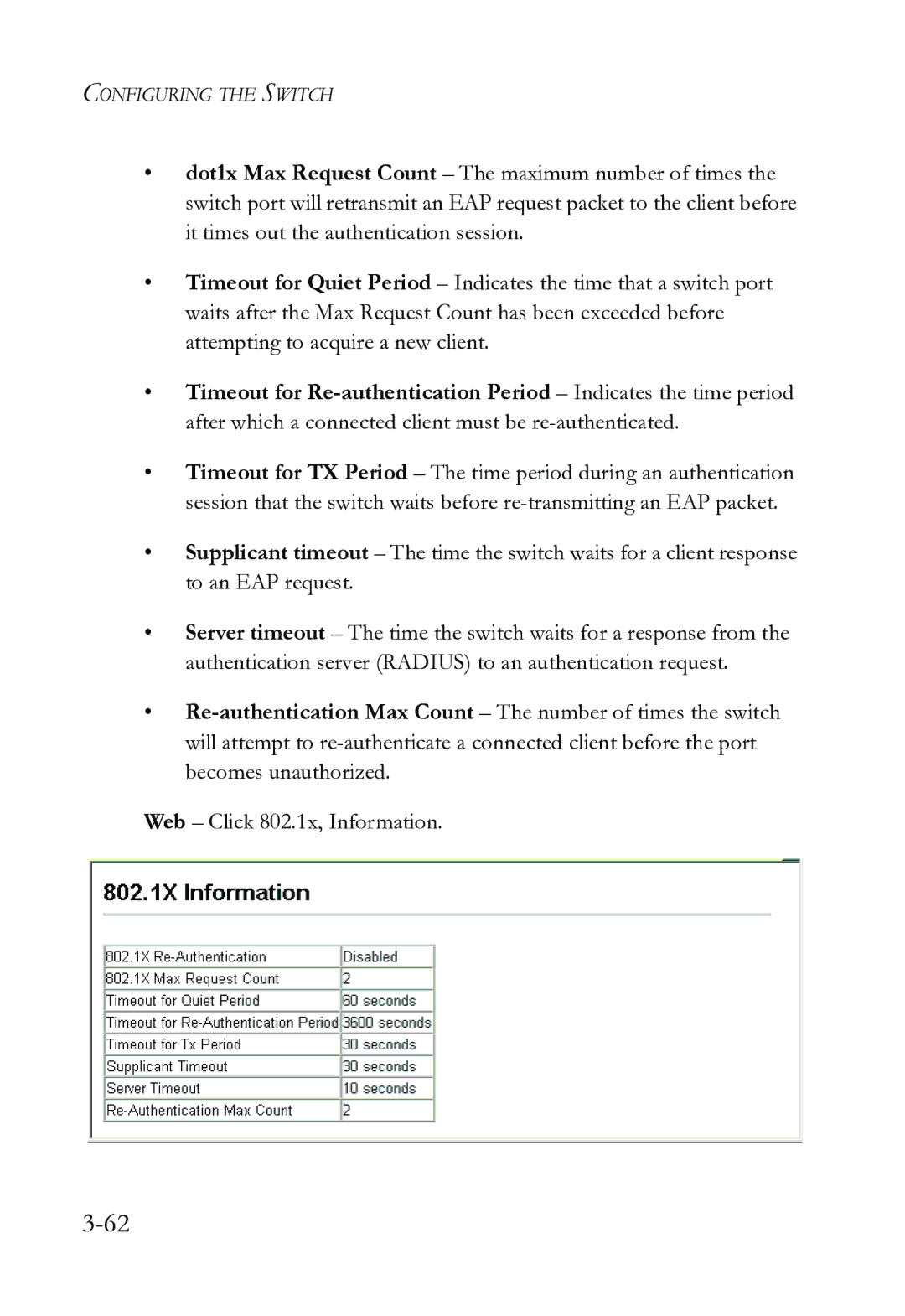 SMC Networks SMC8612XL3 F 1.0.1.3 manual Configuring the Switch 