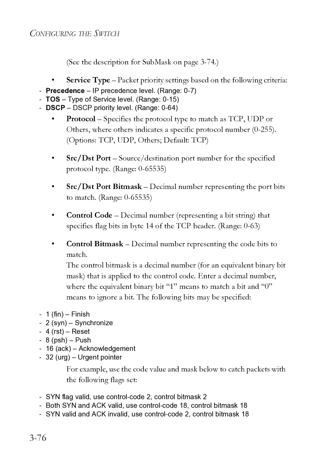 SMC Networks SMC8612XL3 F 1.0.1.3 manual Configuring the Switch 