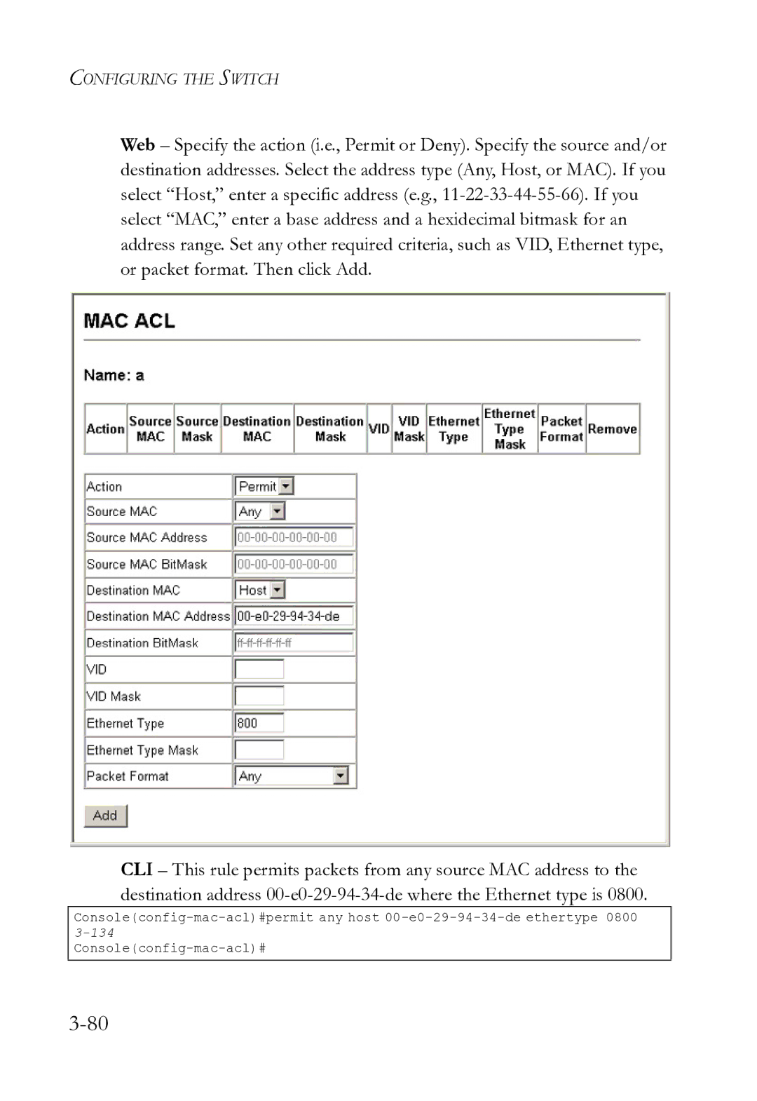 SMC Networks SMC8612XL3 F 1.0.1.3 manual Configuring the Switch 