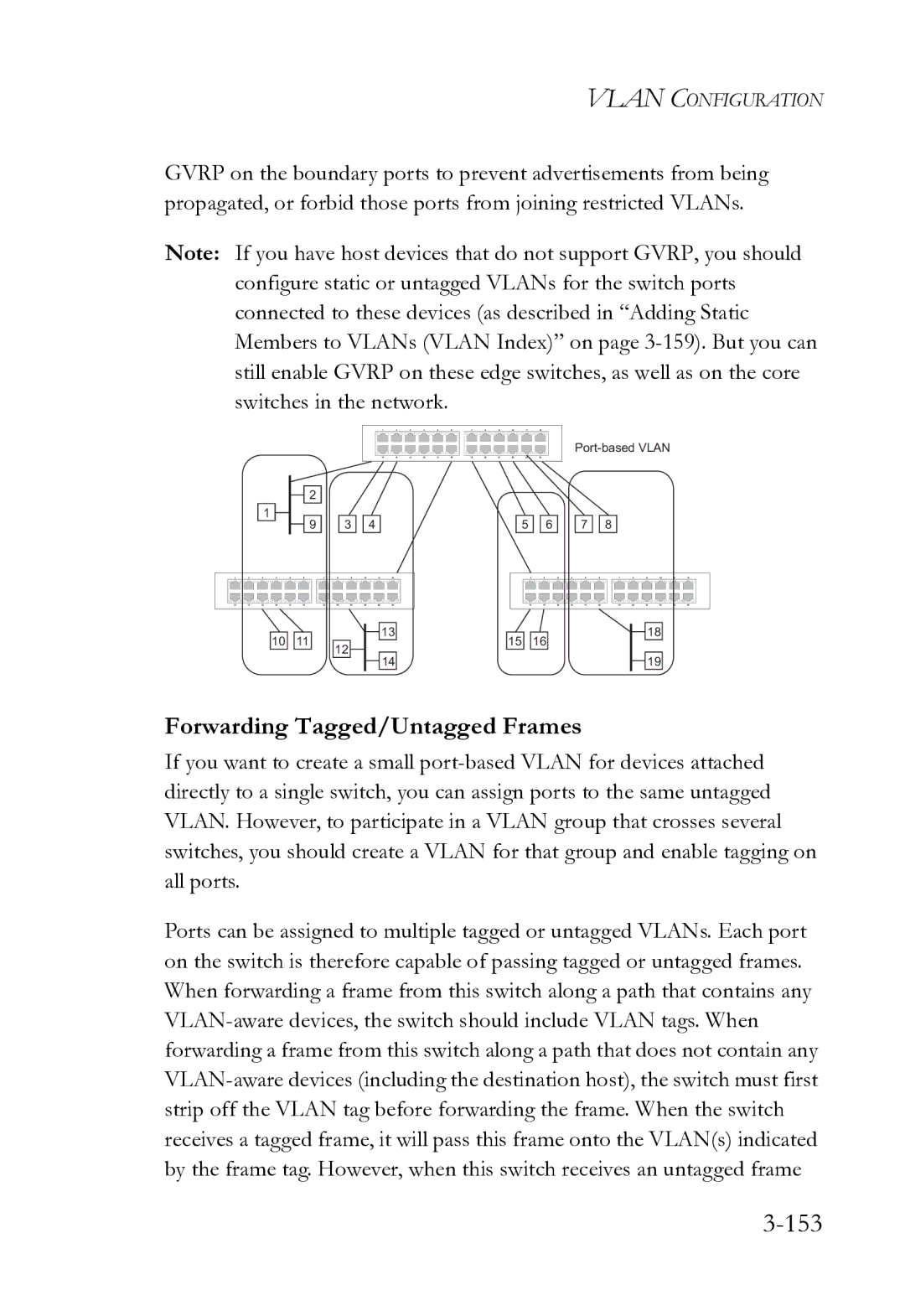 SMC Networks SMC8612XL3 F 1.0.1.3 manual 153, Forwarding Tagged/Untagged Frames 