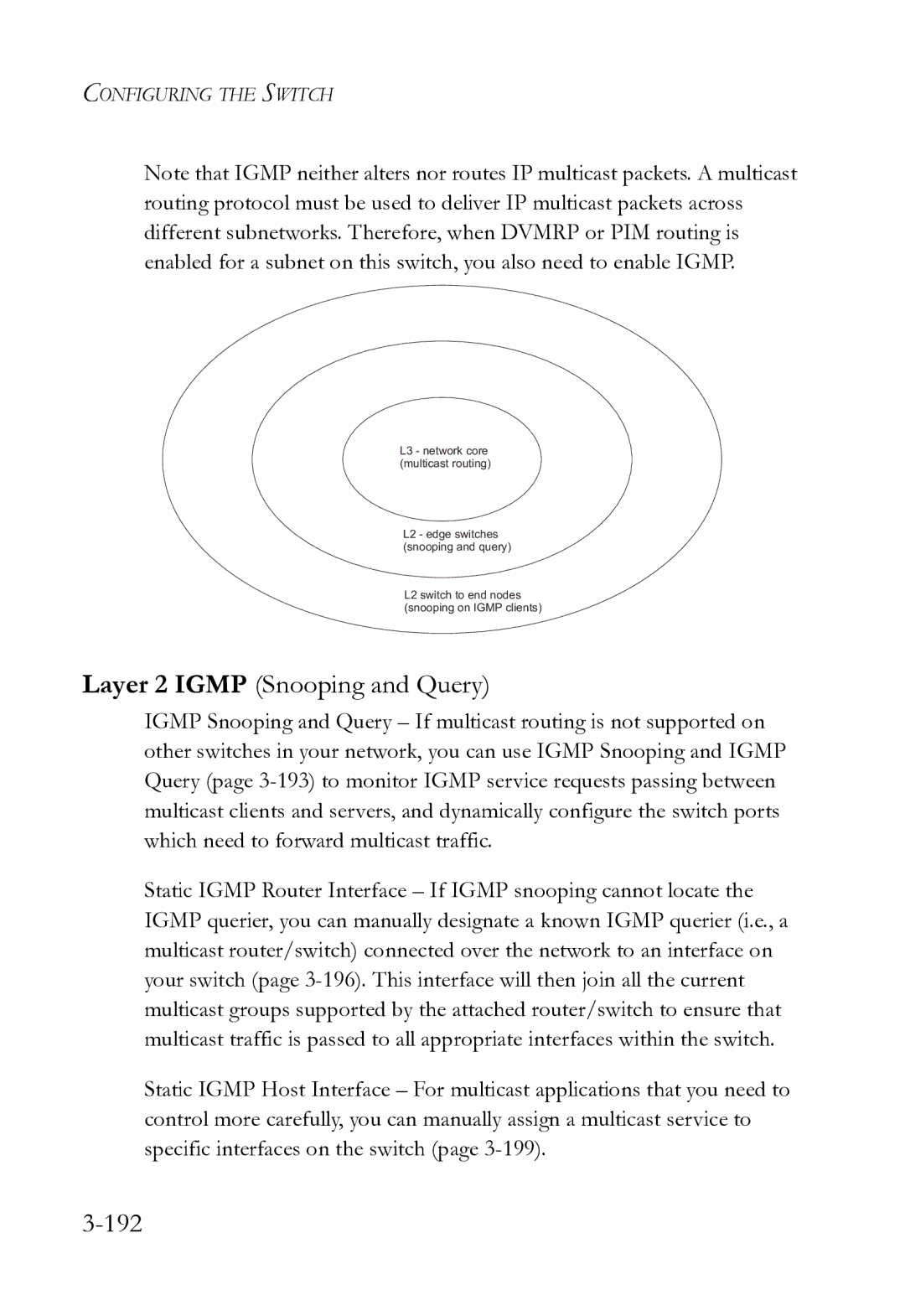 SMC Networks SMC8612XL3 F 1.0.1.3 manual Layer 2 Igmp Snooping and Query, 192 