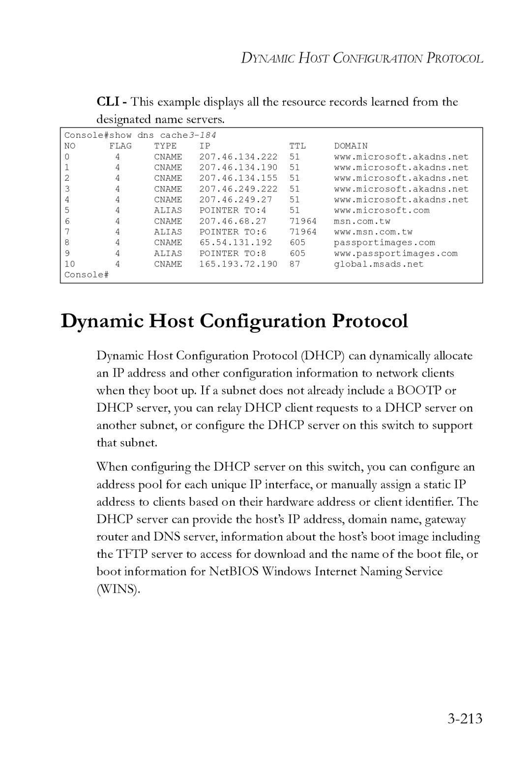 SMC Networks SMC8612XL3 F 1.0.1.3 manual Dynamic Host Configuration Protocol, 213 