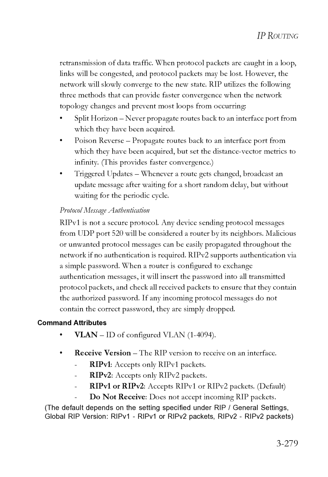 SMC Networks SMC8612XL3 F 1.0.1.3 manual 279, Protocol Message Authentication 