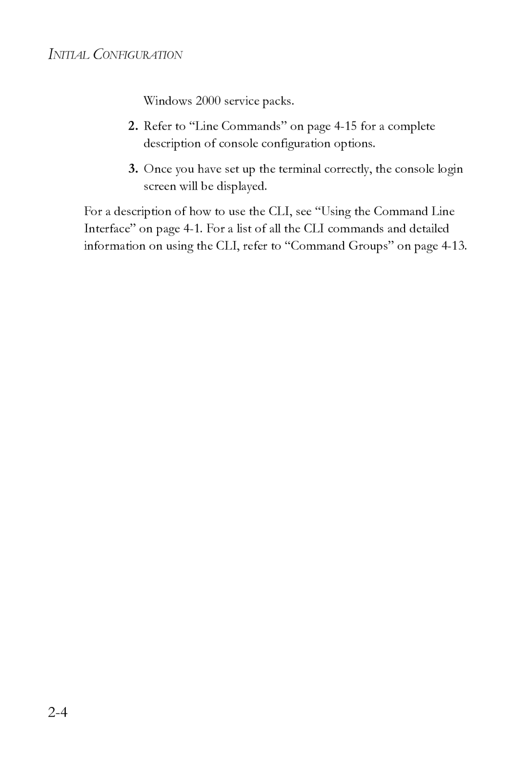 SMC Networks SMC8612XL3 F 1.0.1.3 manual Initial Configuration 