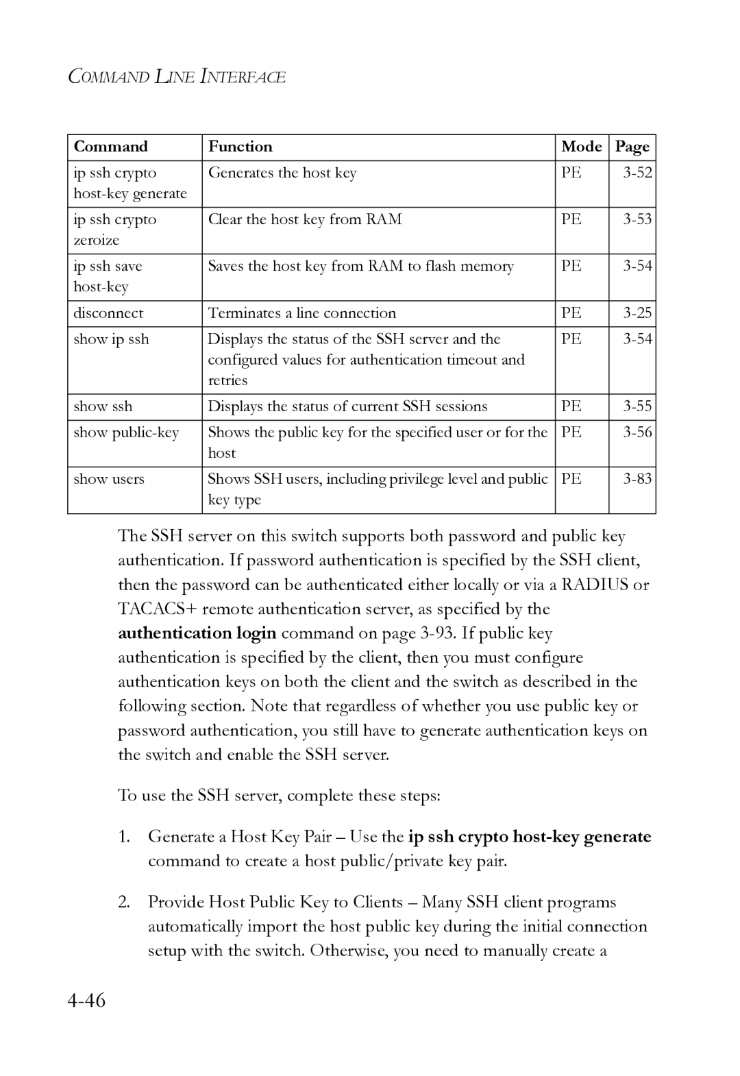 SMC Networks SMC8612XL3 F 1.0.1.3 manual Host Show users 