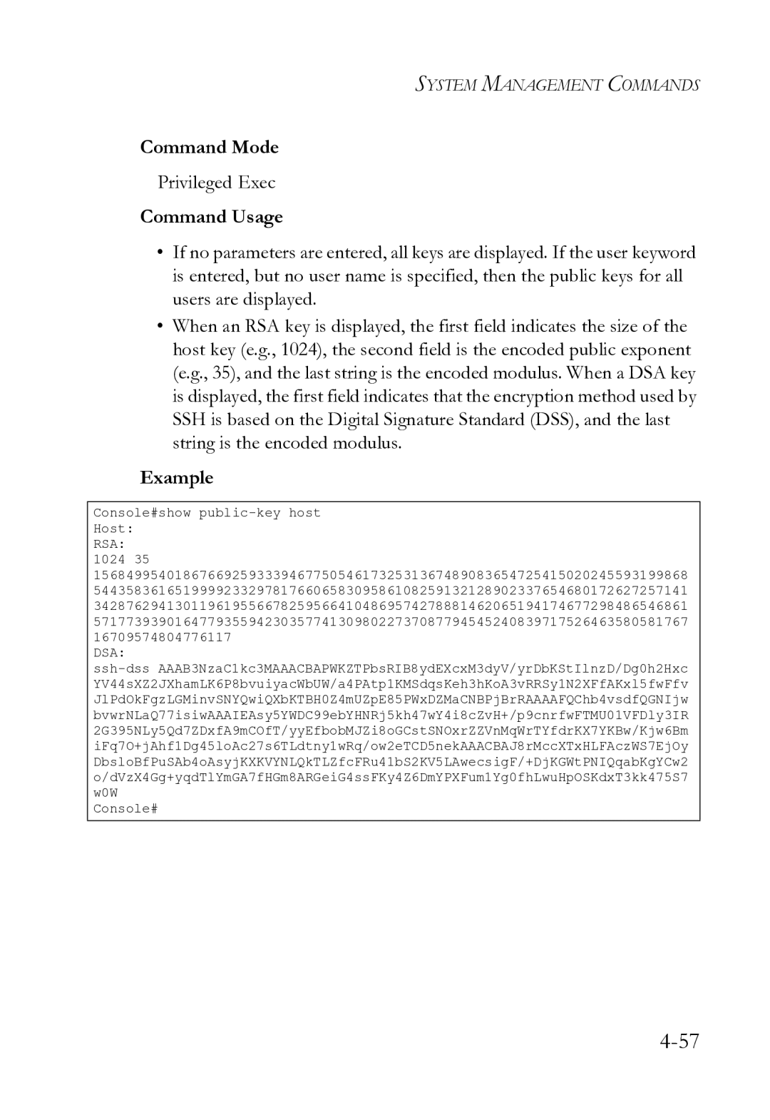 SMC Networks SMC8612XL3 F 1.0.1.3 manual Console#show public-key host Host 