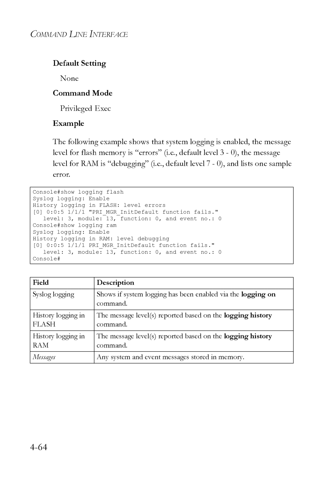 SMC Networks SMC8612XL3 F 1.0.1.3 manual Messages 