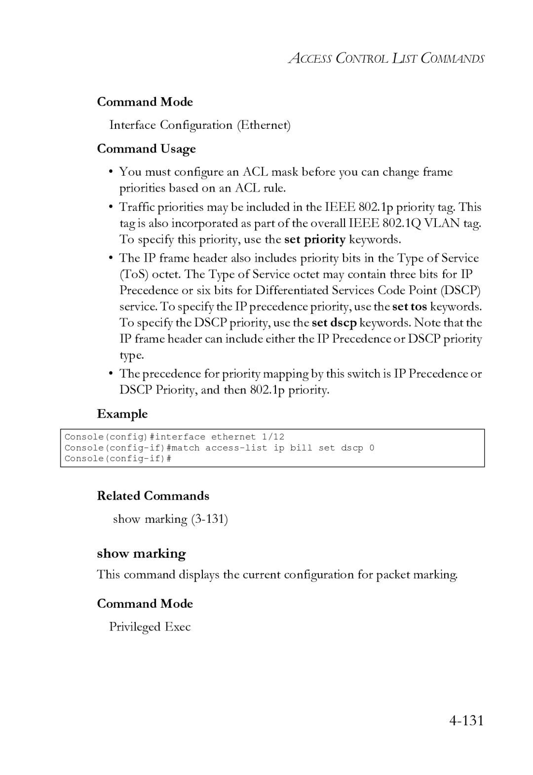 SMC Networks SMC8612XL3 F 1.0.1.3 manual Show marking 