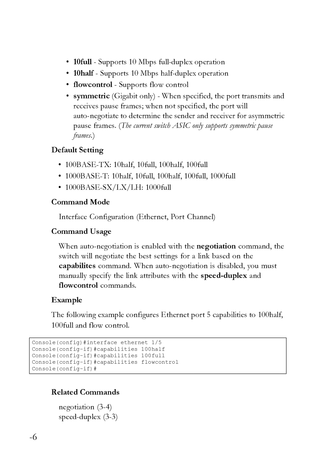 SMC Networks SMC8612XL3 F 1.0.1.3 manual Negotiation 3-4speed-duplex3-3 