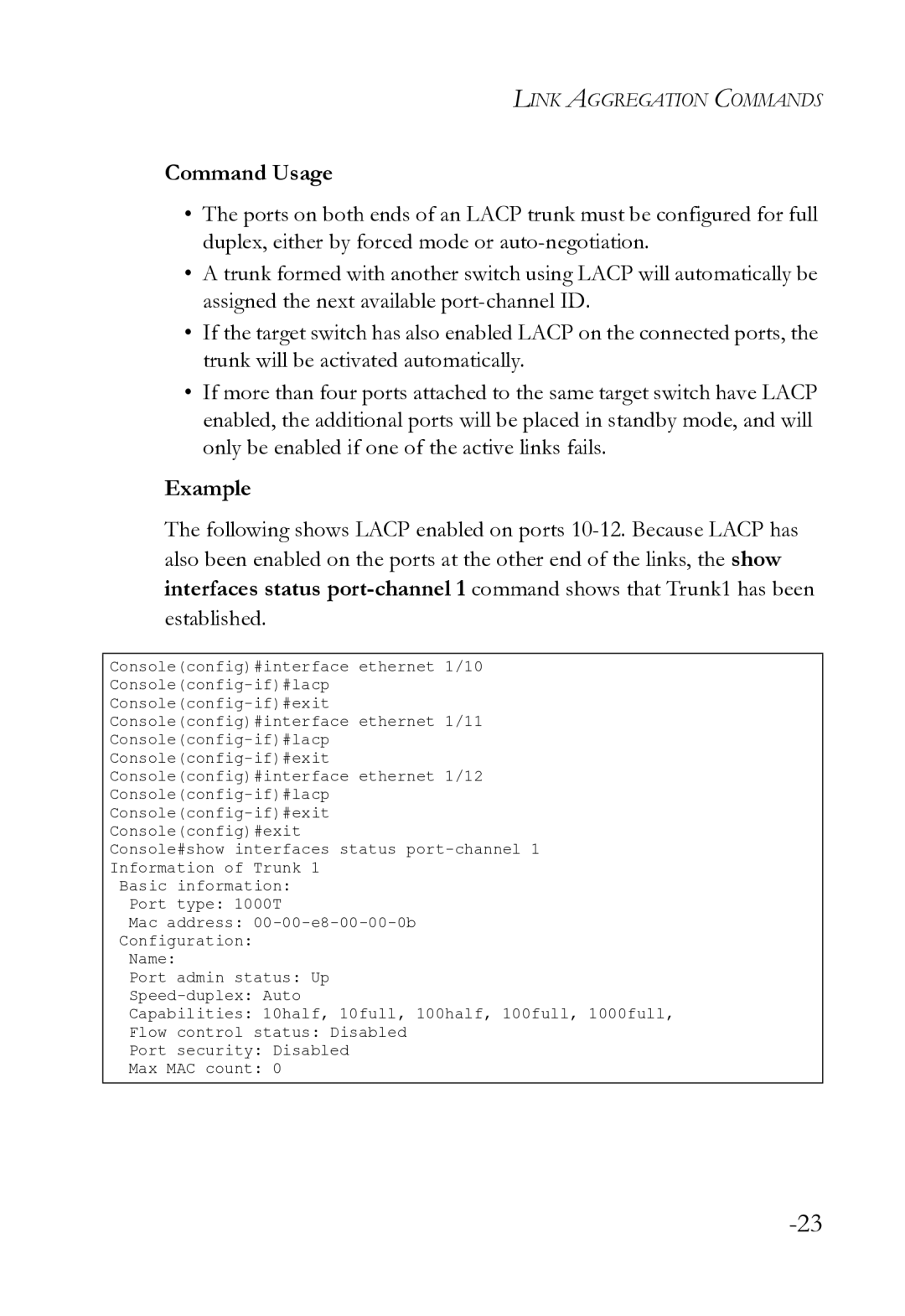 SMC Networks SMC8612XL3 F 1.0.1.3 manual Command Usage 