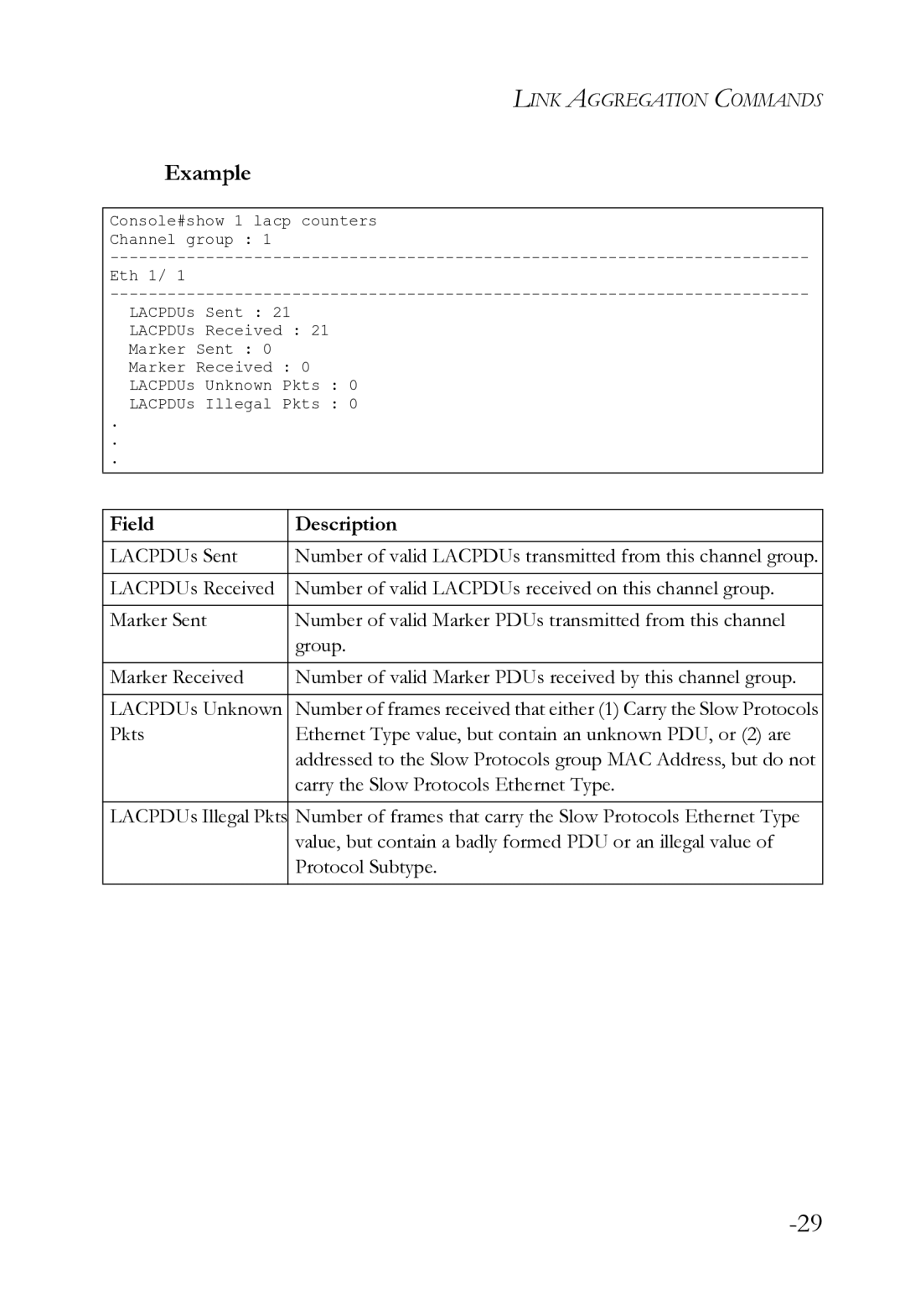 SMC Networks SMC8612XL3 F 1.0.1.3 manual Number of frames that carry the Slow Protocols Ethernet Type 