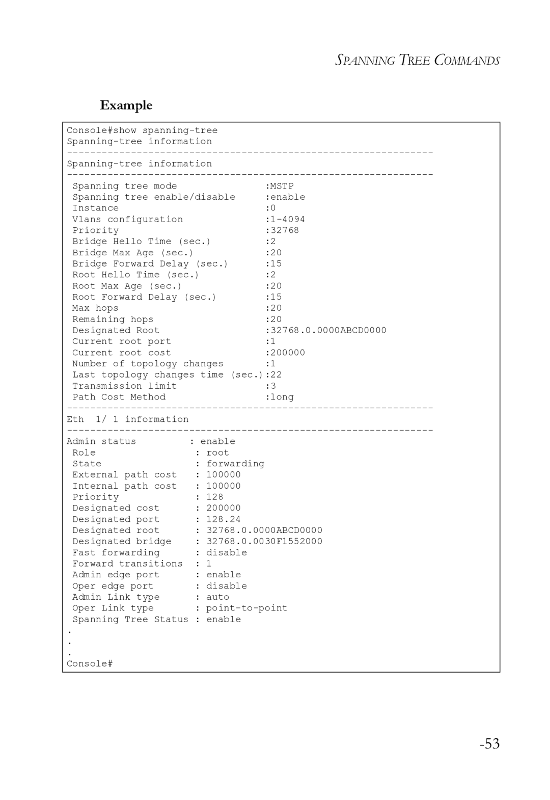 SMC Networks SMC8612XL3 F 1.0.1.3 manual Mstp 