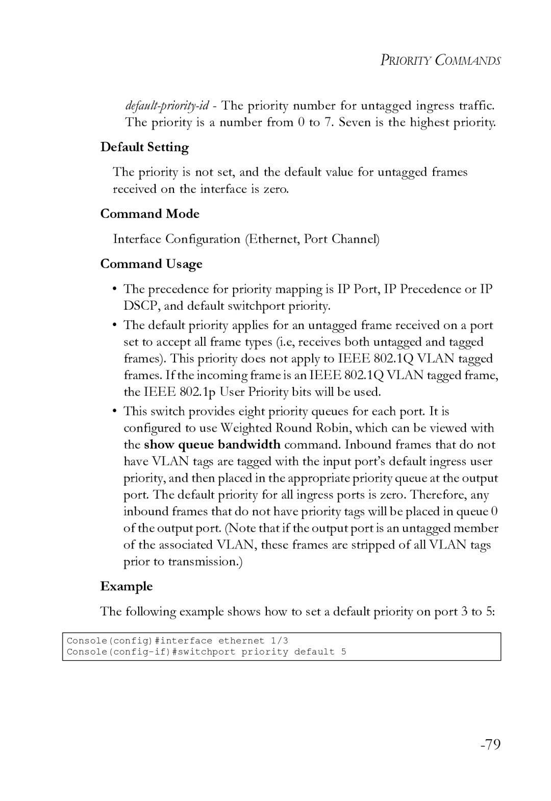 SMC Networks SMC8612XL3 F 1.0.1.3 manual Default Setting 