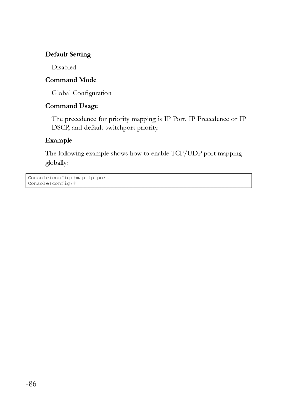 SMC Networks SMC8612XL3 F 1.0.1.3 manual Consoleconfig#map ip port 