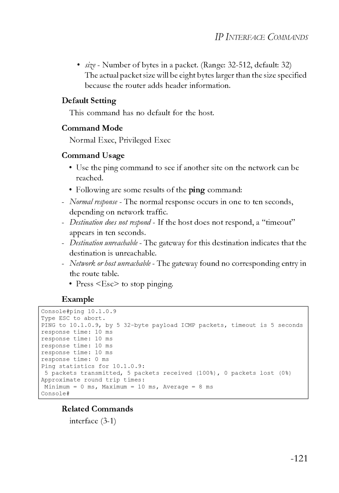 SMC Networks SMC8612XL3 F 1.0.1.3 manual This command has no default for the host, Normal Exec, Privileged Exec 