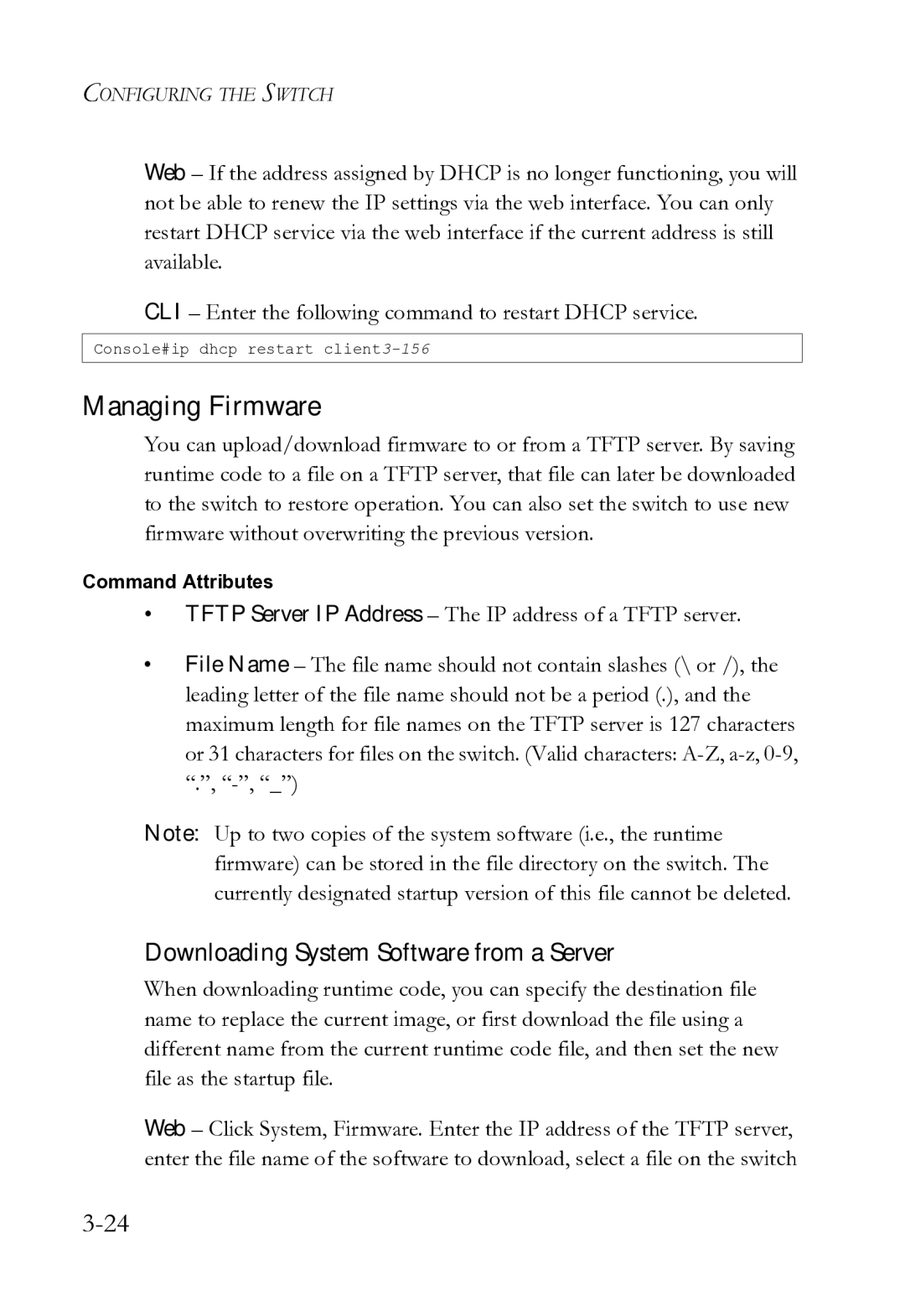 SMC Networks SMC8612XL3 F 1.0.1.3 manual Managing Firmware, Downloading System Software from a Server 