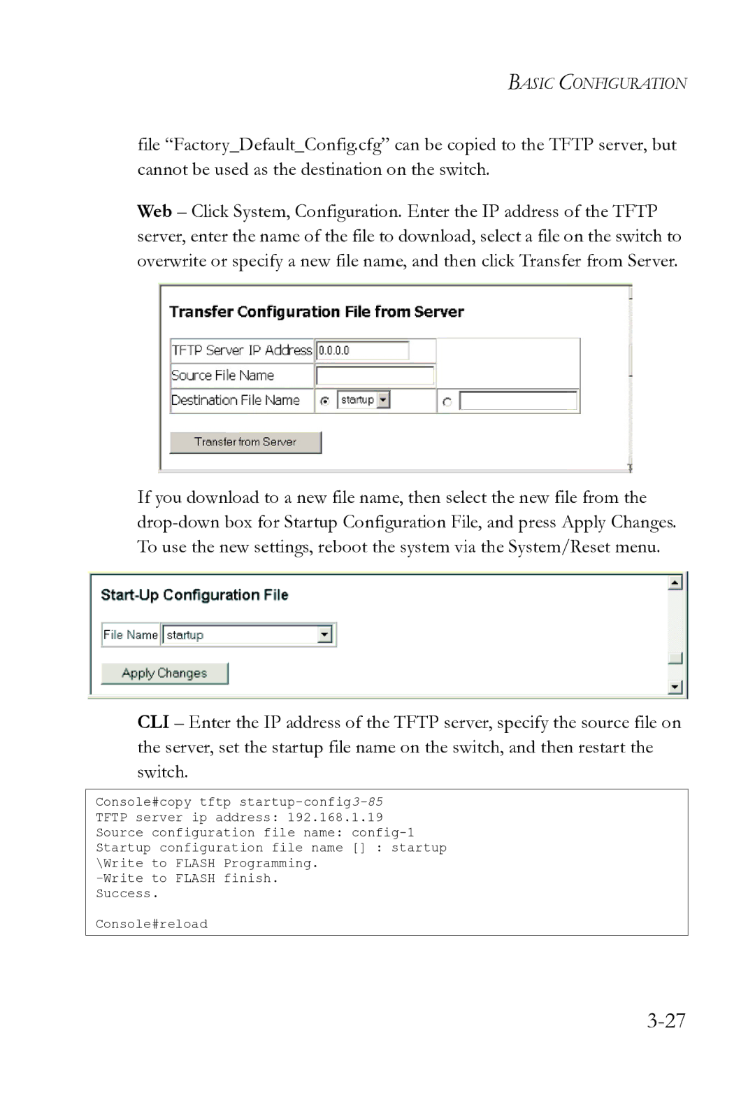 SMC Networks SMC8612XL3 F 1.0.1.3 manual Basic Configuration 