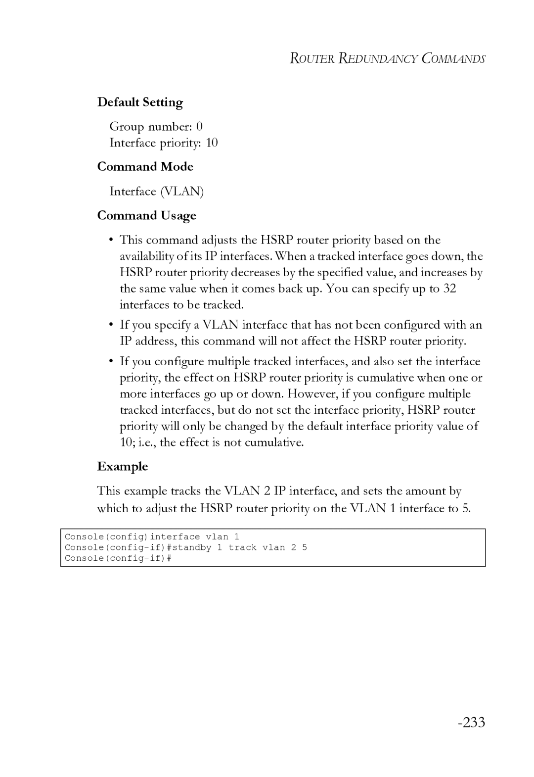 SMC Networks SMC8612XL3 F 1.0.1.3 manual 233, Group number Interface priority 