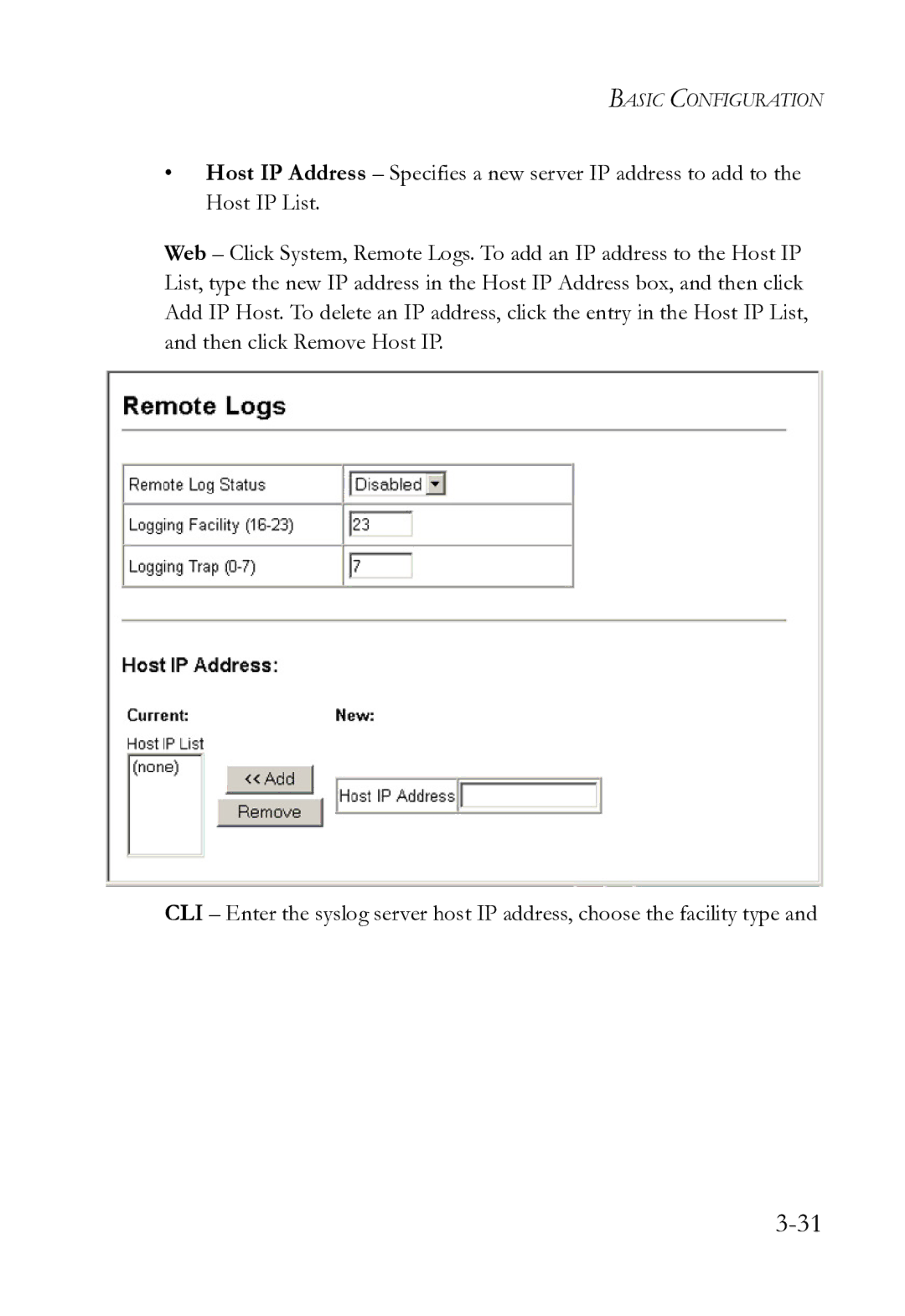 SMC Networks SMC8612XL3 F 1.0.1.3 manual Basic Configuration 