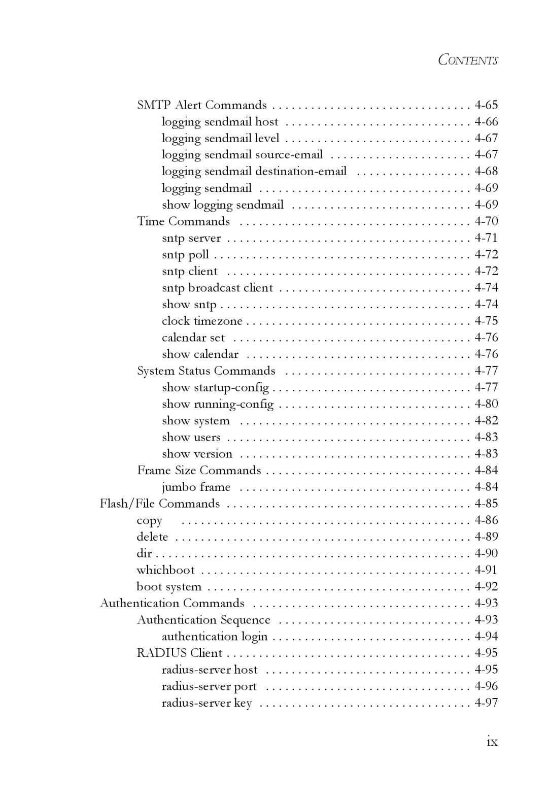 SMC Networks SMC8624/48T manual Contents 