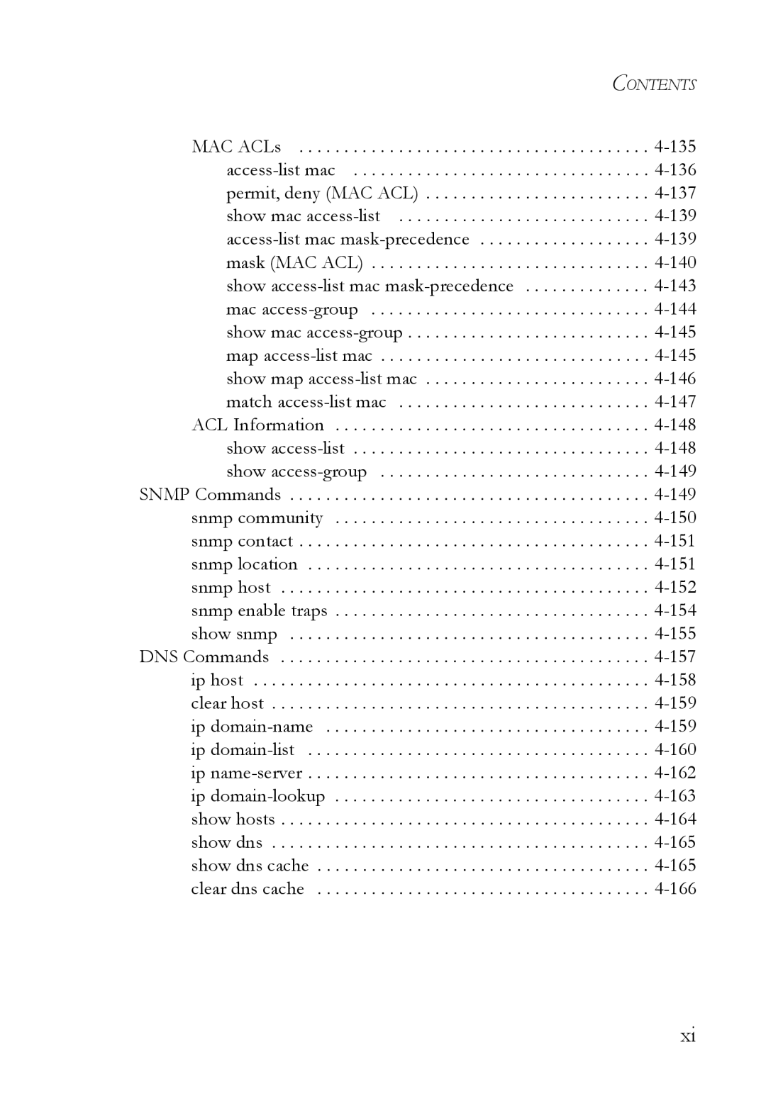 SMC Networks SMC8624/48T manual Contents 