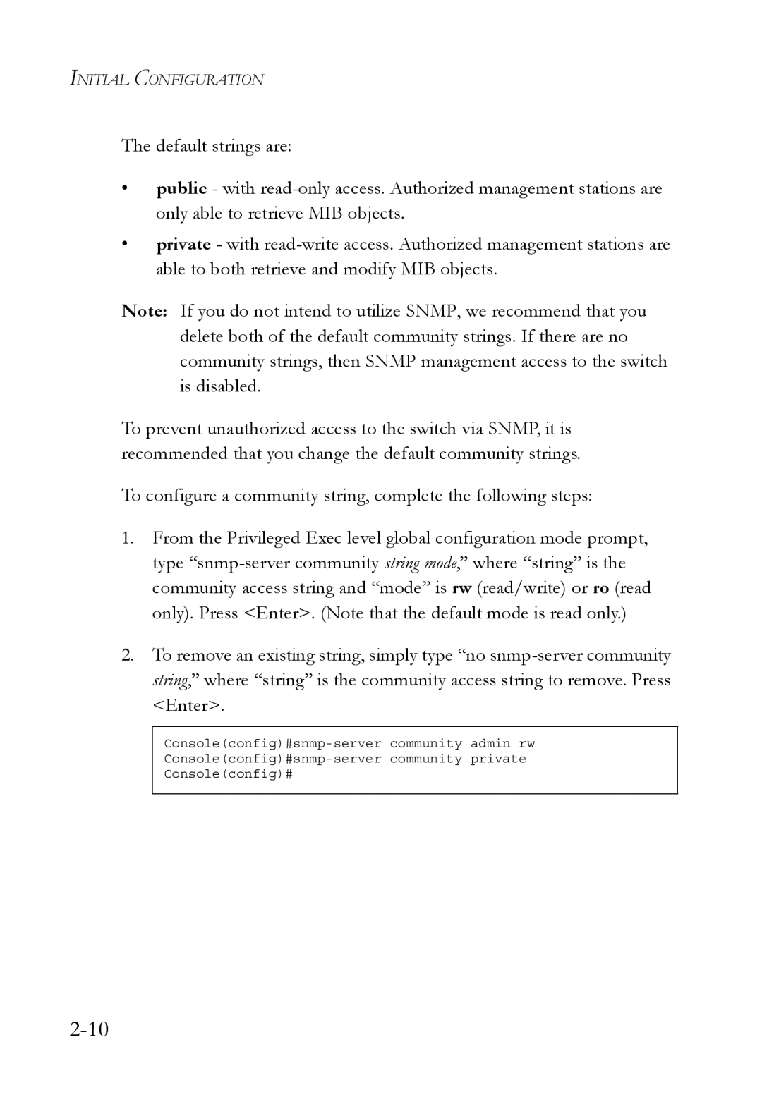 SMC Networks SMC8624/48T manual Initial Configuration 