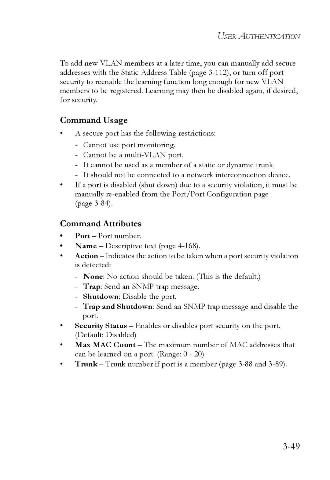 SMC Networks SMC8624/48T manual Command Usage 