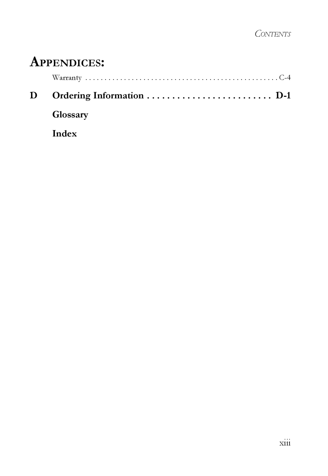 SMC Networks SMC8624T manual Appendices, Xiii 