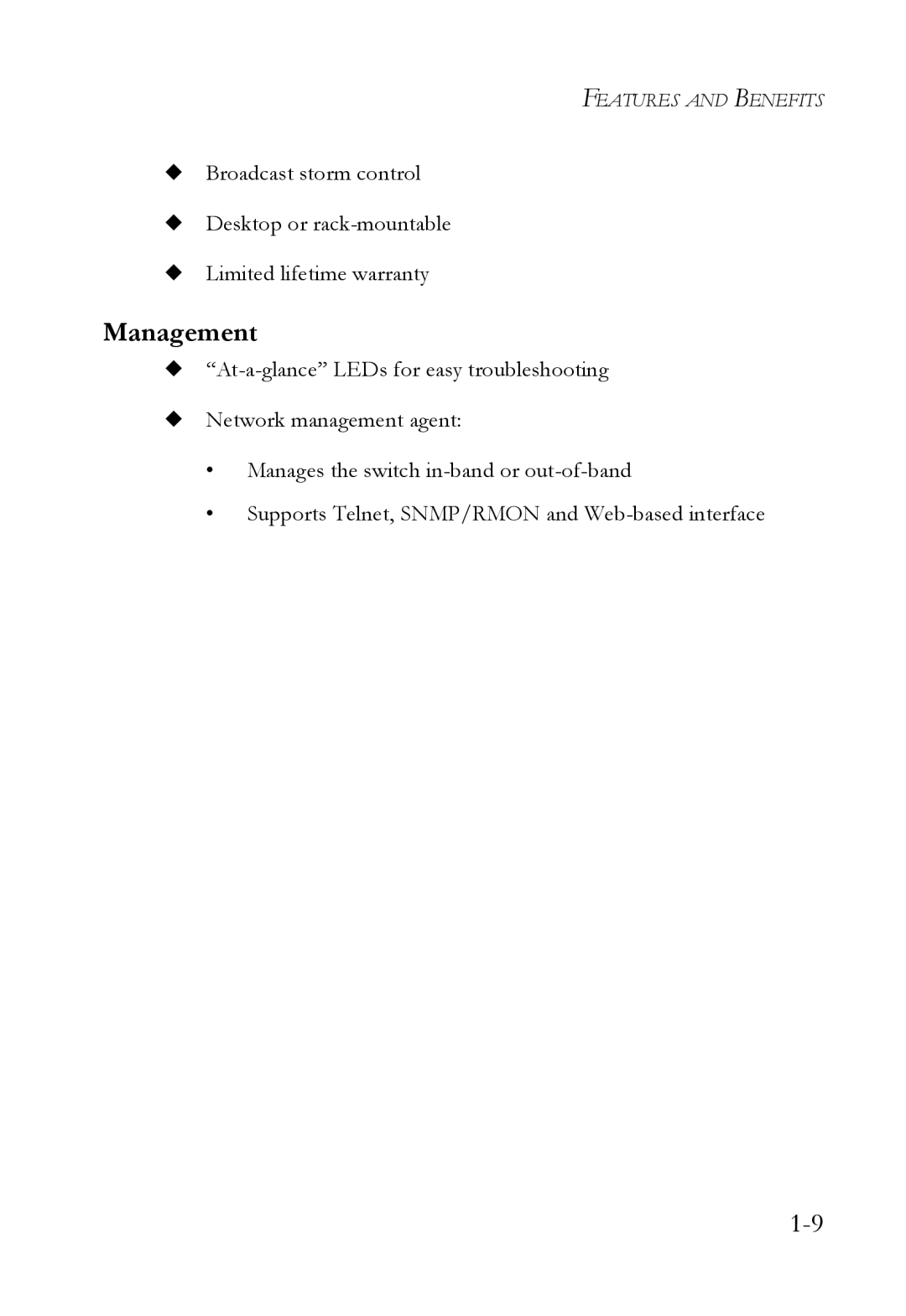 SMC Networks SMC8624T manual Management 