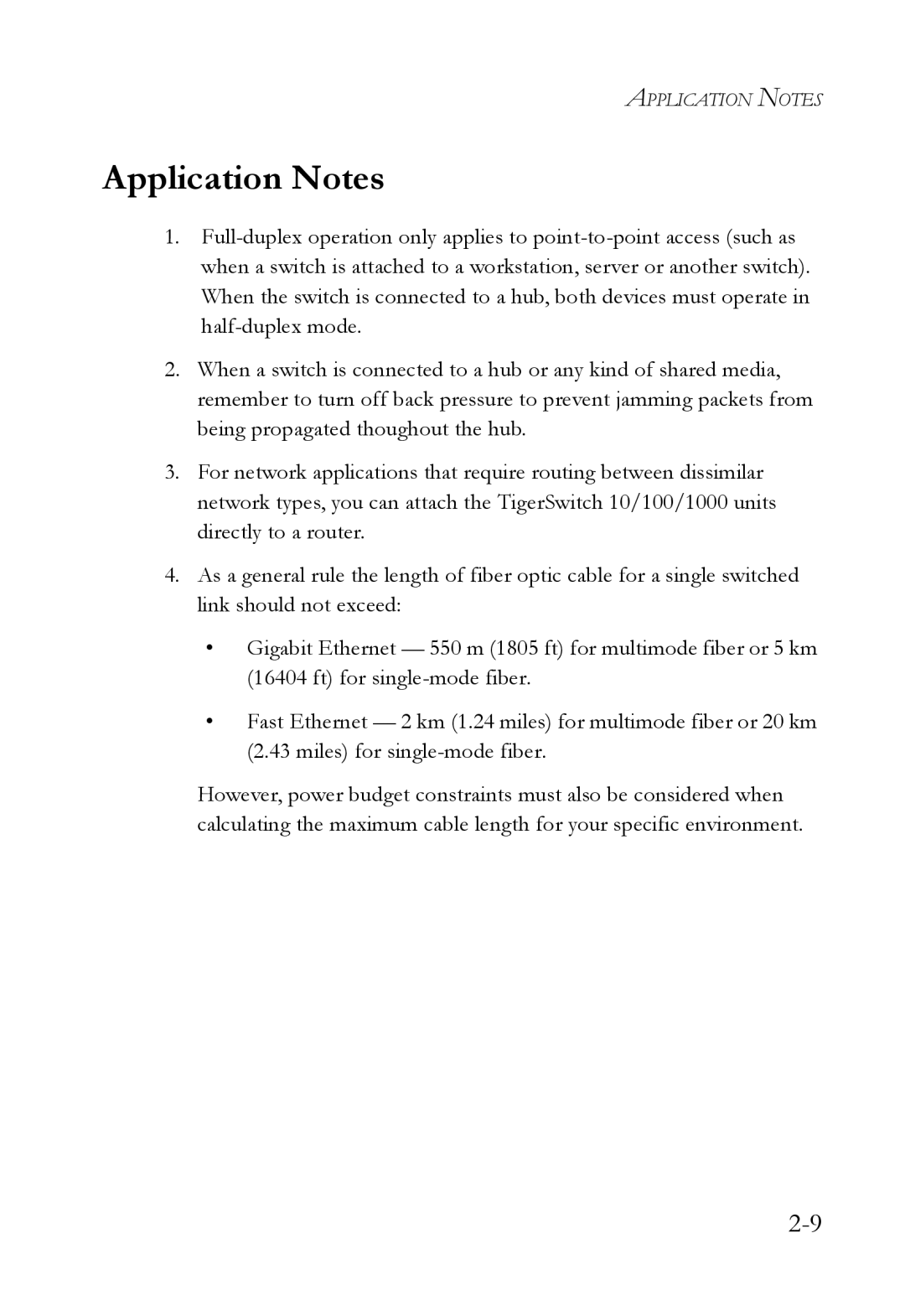 SMC Networks SMC8624T manual Application Notes 