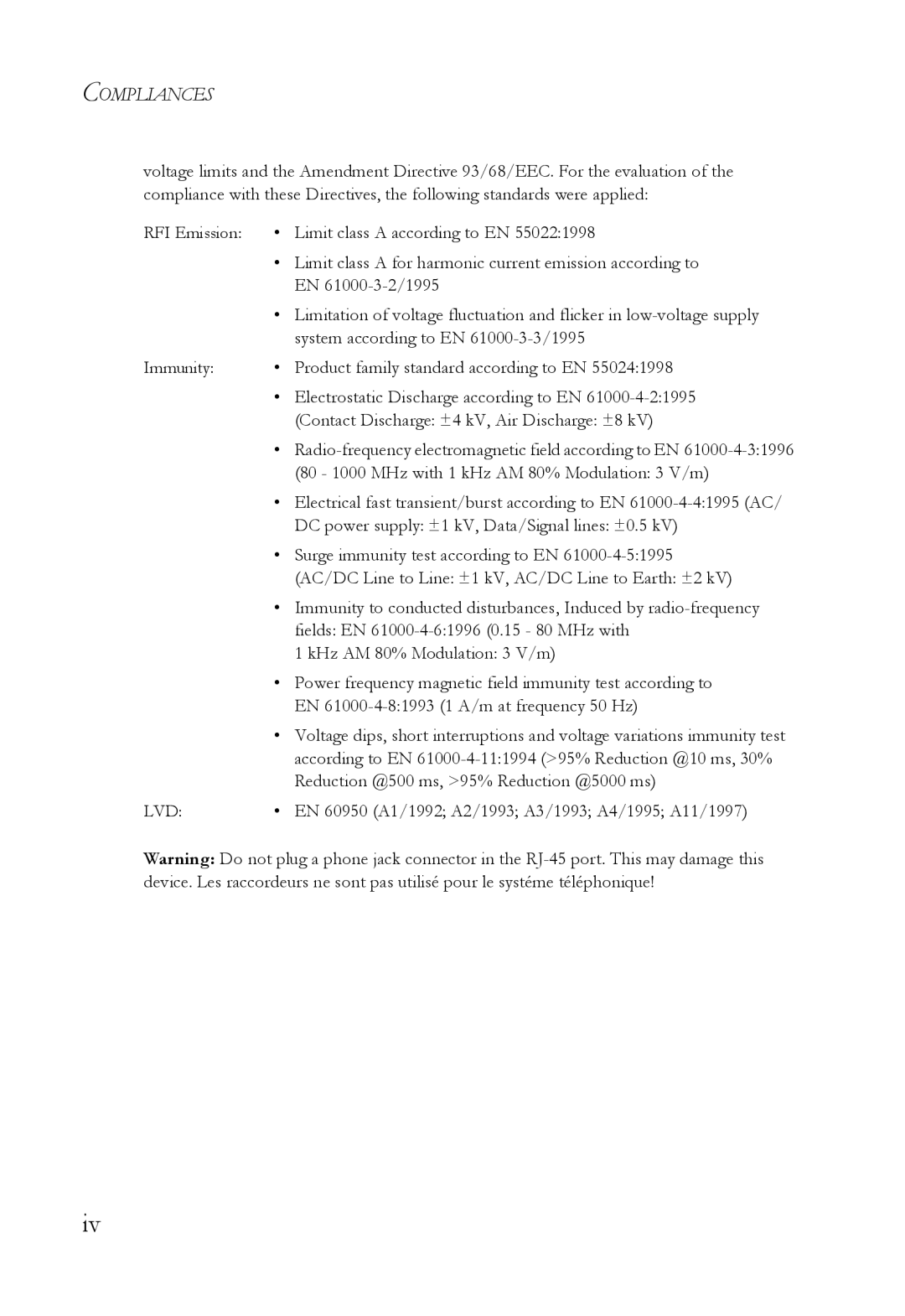 SMC Networks SMC8624T manual Compliances 