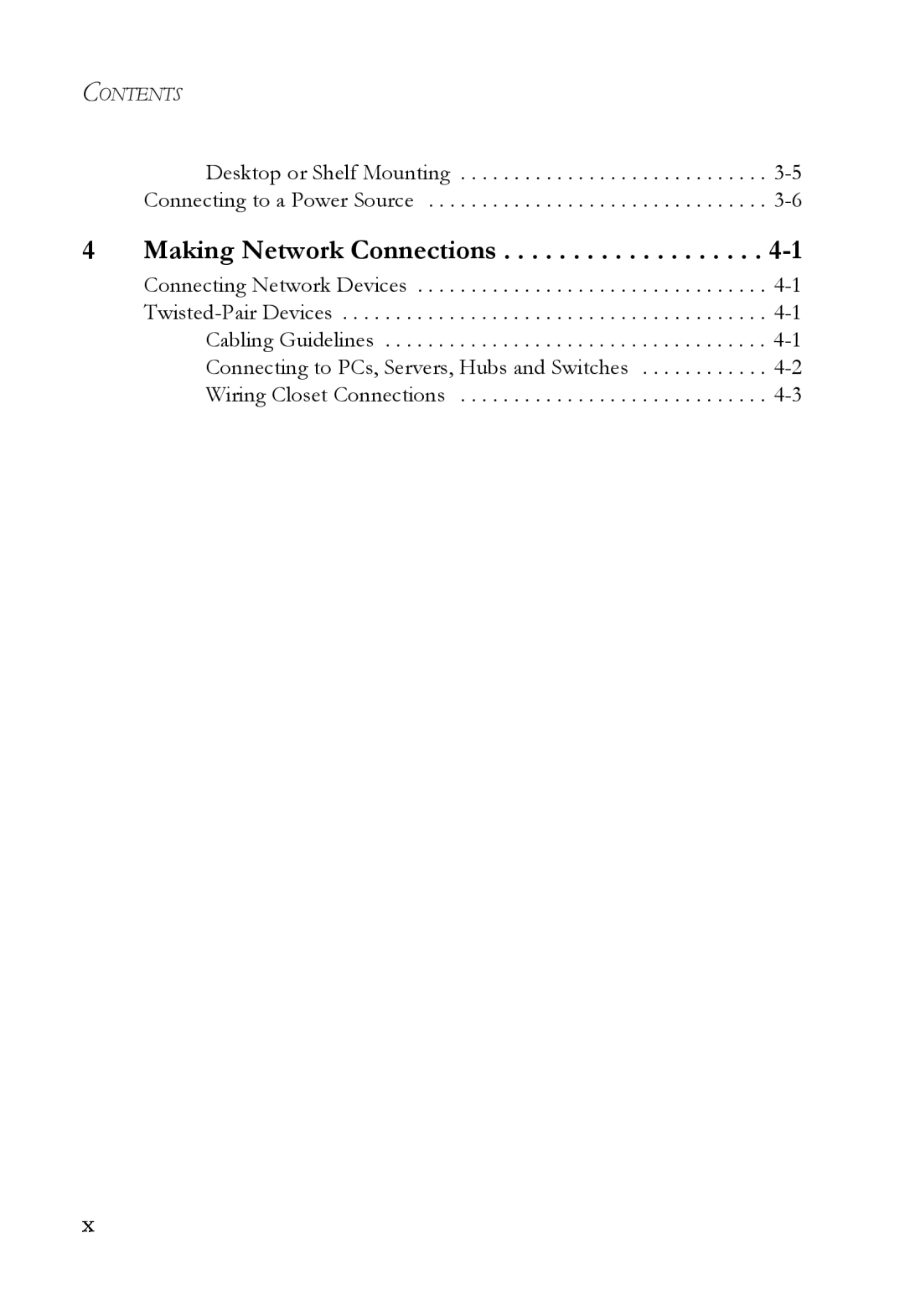SMC Networks SMC8624T manual Making Network Connections, Contents 