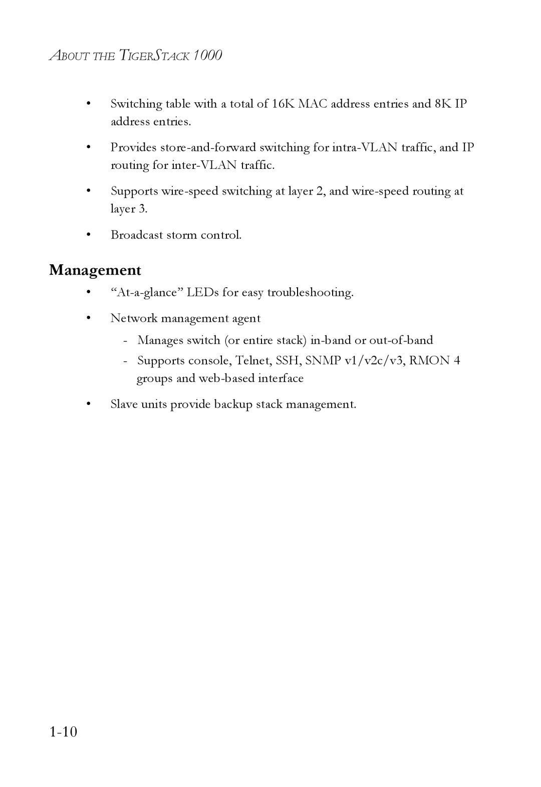 SMC Networks SMC8724ML3, SMC8748ML3 manual Management 