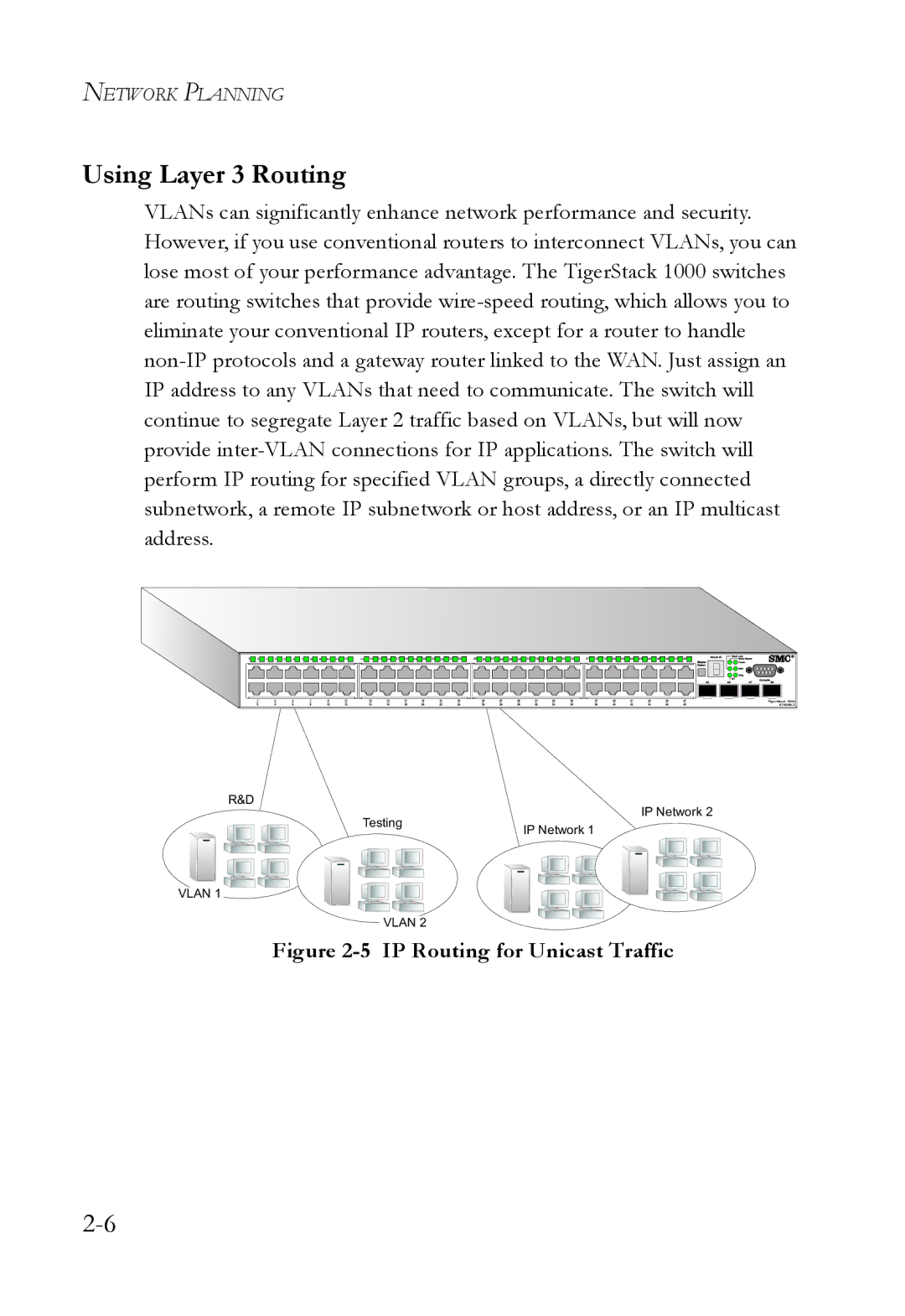 SMC Networks SMC8724ML3, SMC8748ML3 manual Using Layer 3 Routing, IP Routing for Unicast Traffic 