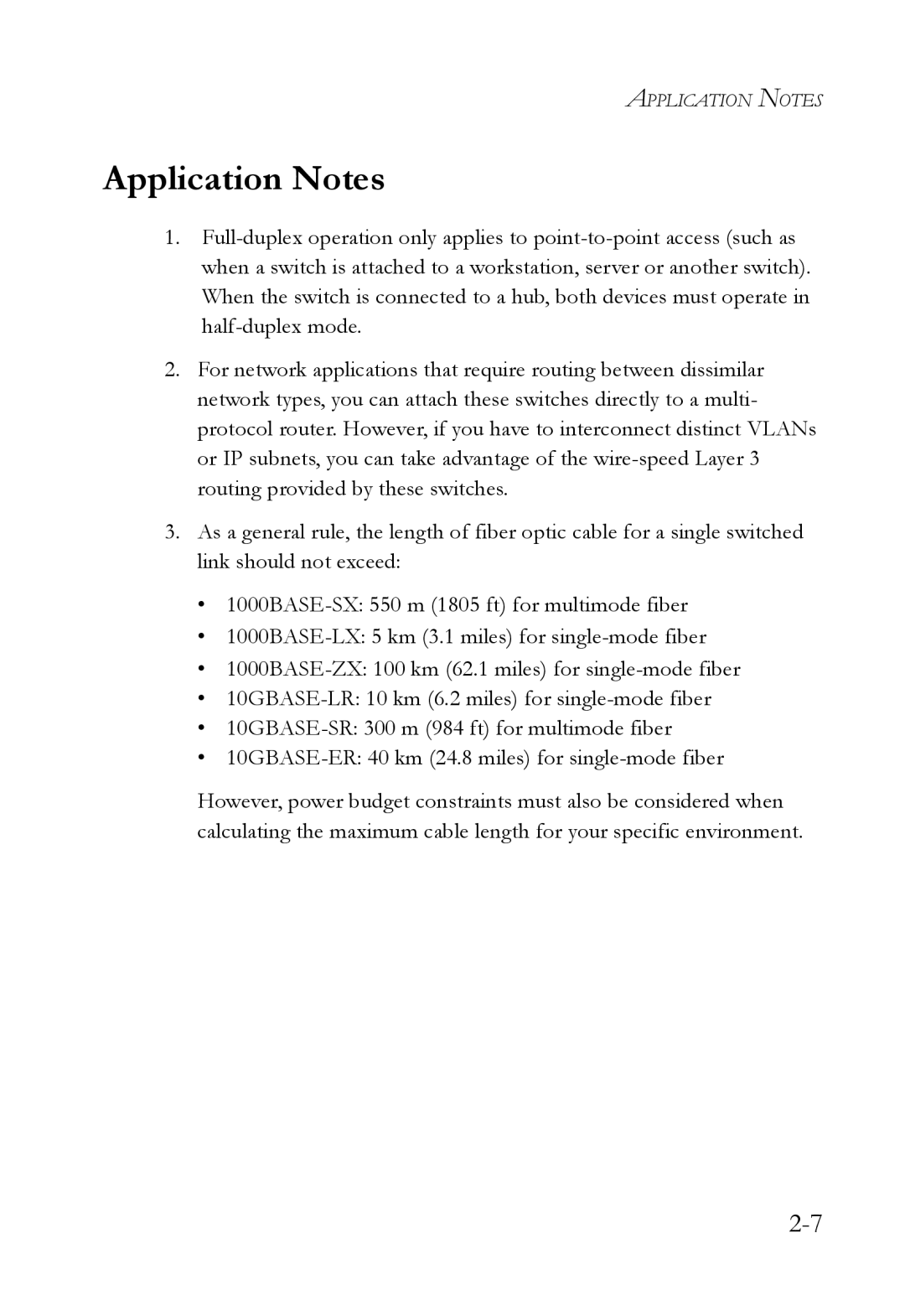 SMC Networks SMC8748ML3, SMC8724ML3 manual Application Notes 