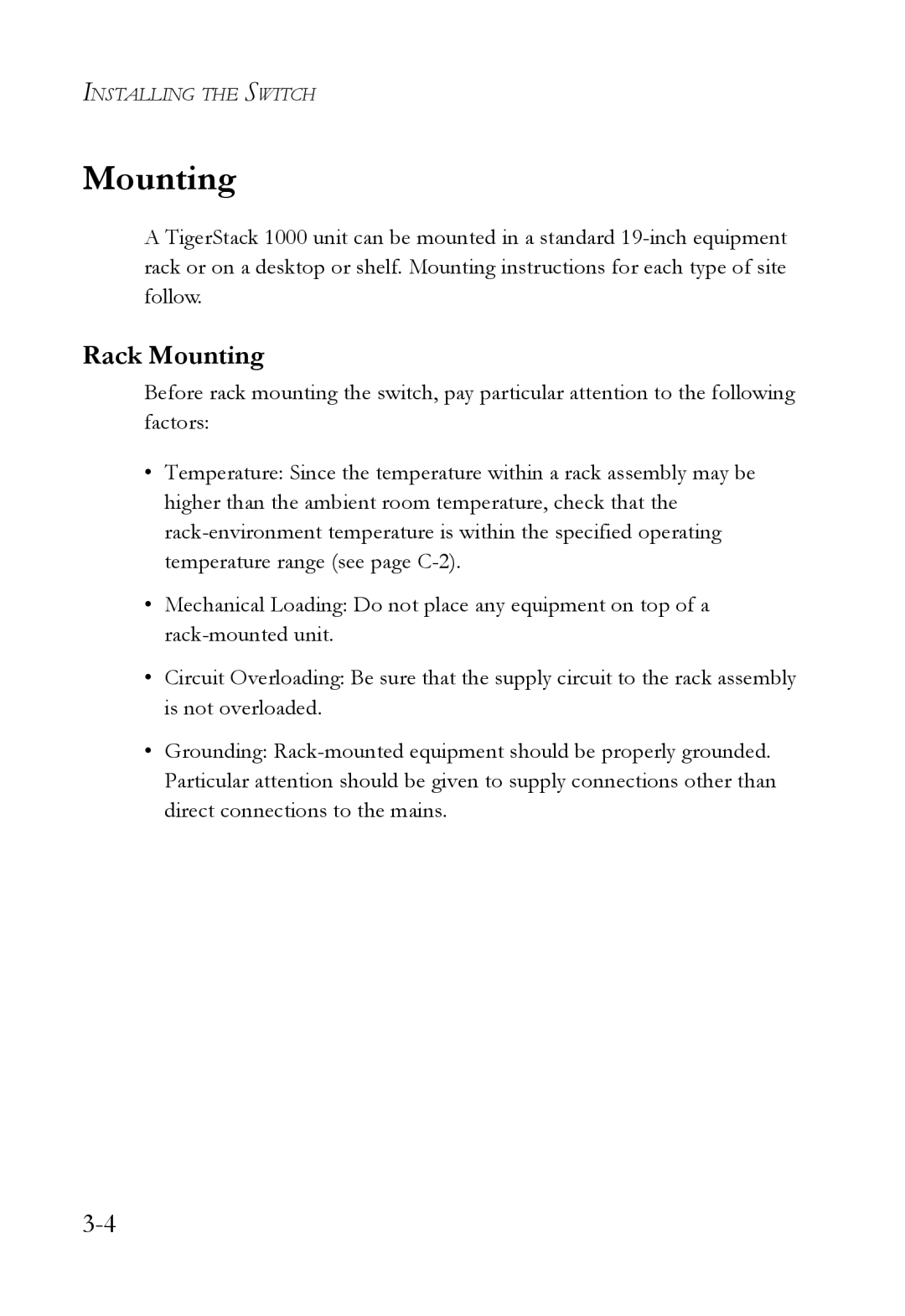 SMC Networks SMC8724ML3, SMC8748ML3 manual Rack Mounting 