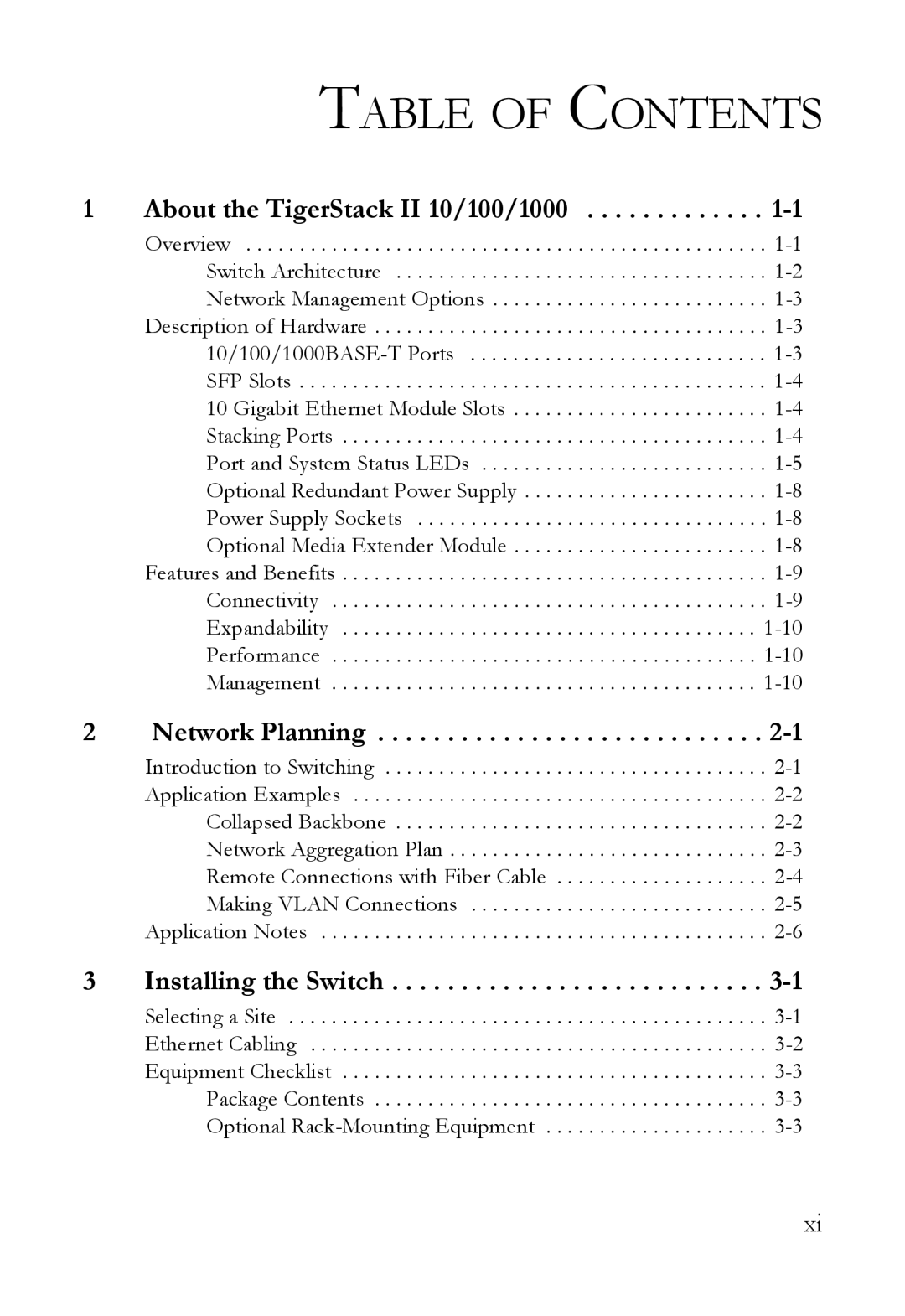 SMC Networks SMC8848M manual Table of Contents 