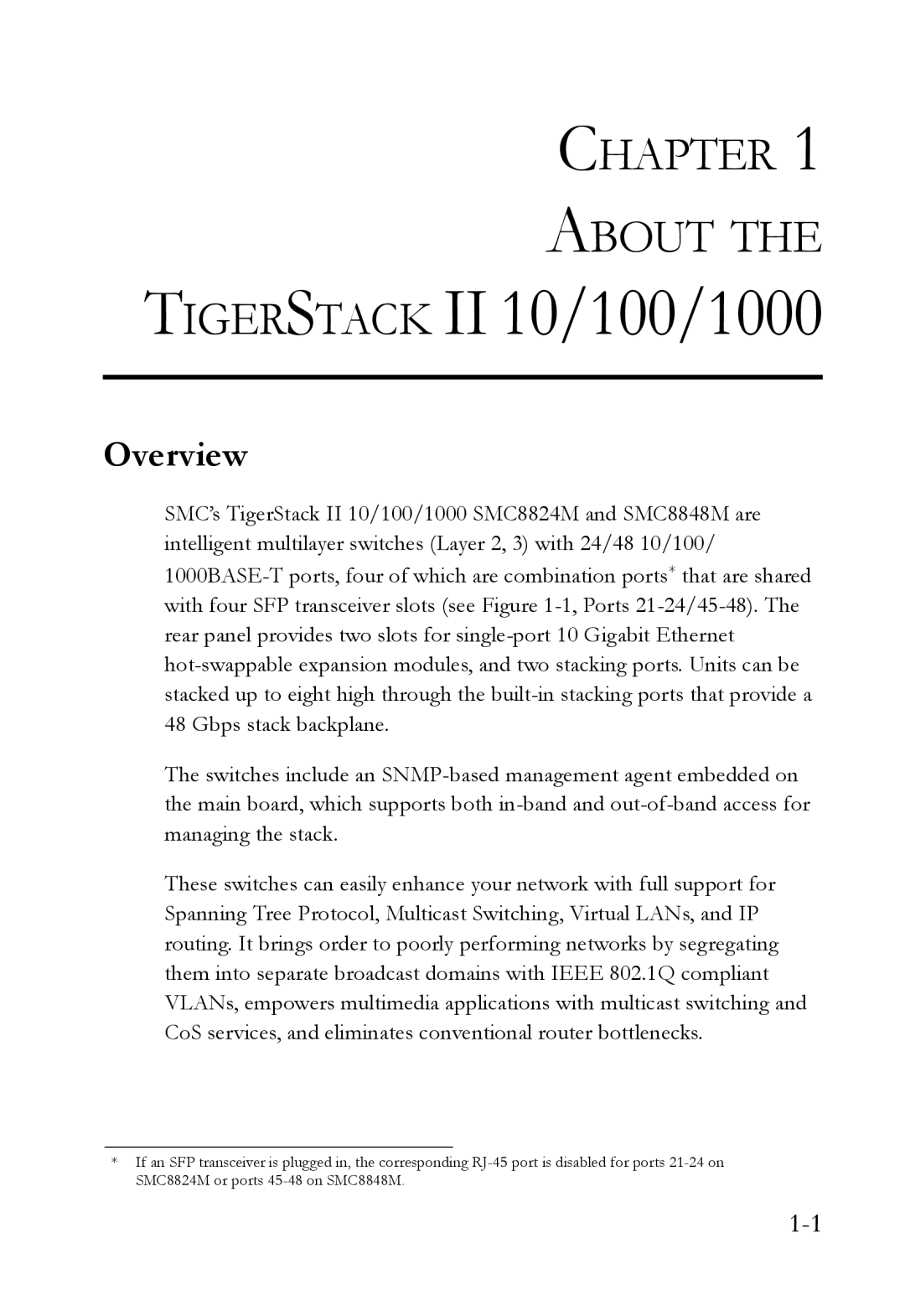 SMC Networks SMC8848M manual Chapter About, Overview 